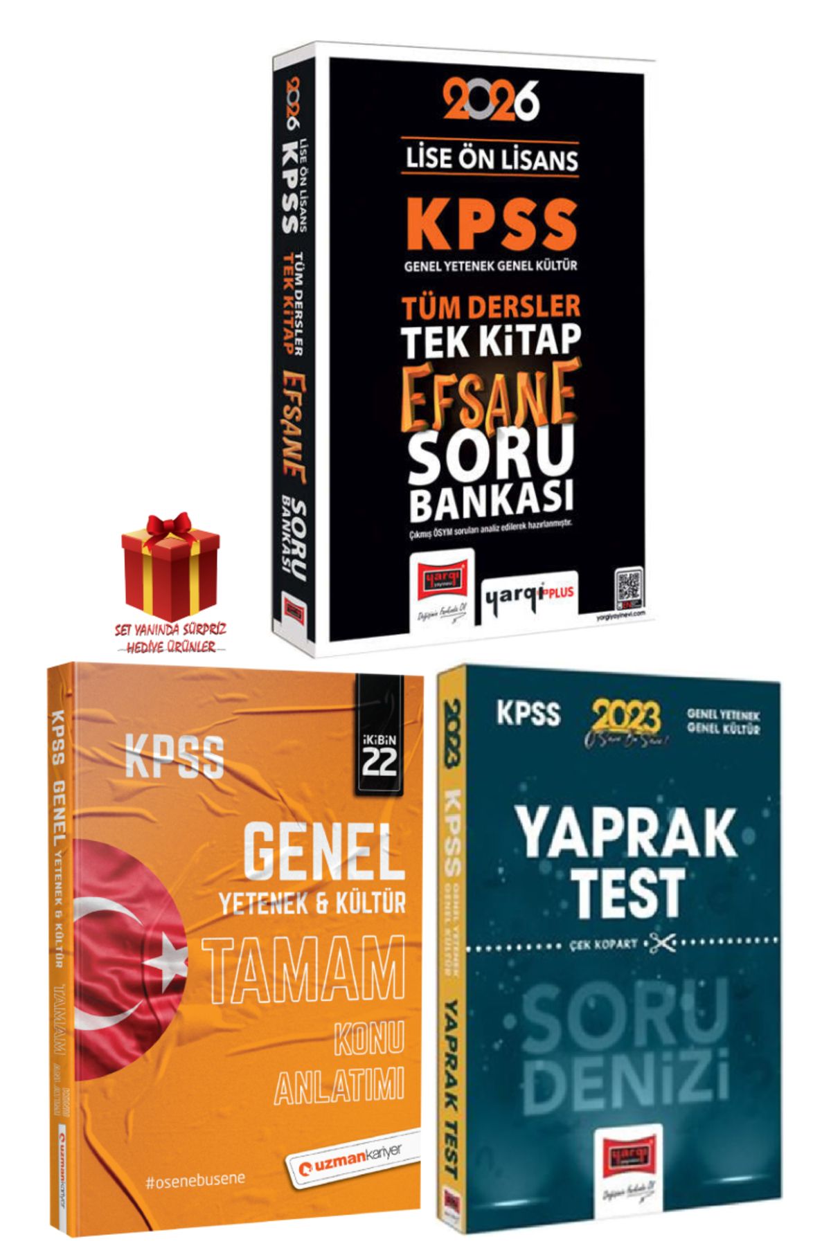 Yargı Yayınları 2026 Yargı Lise Ön Lisans Tüm Dersler Efsane Soru Bankası+GYGK Konu Anlatım+KPSS Yaprak Test