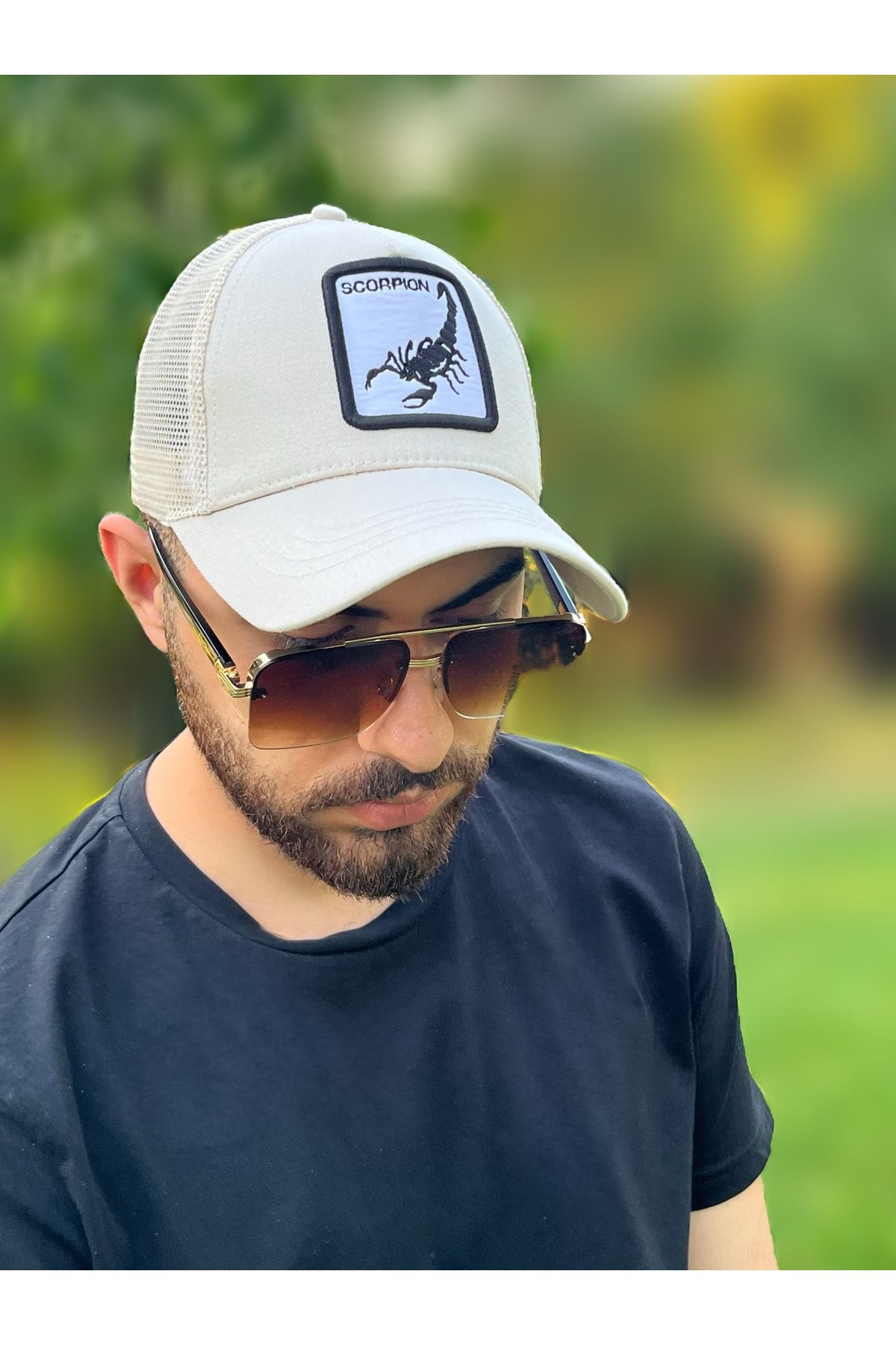 ZERAMİNE Bej Şapka Unisex Model Ayarlanabilir