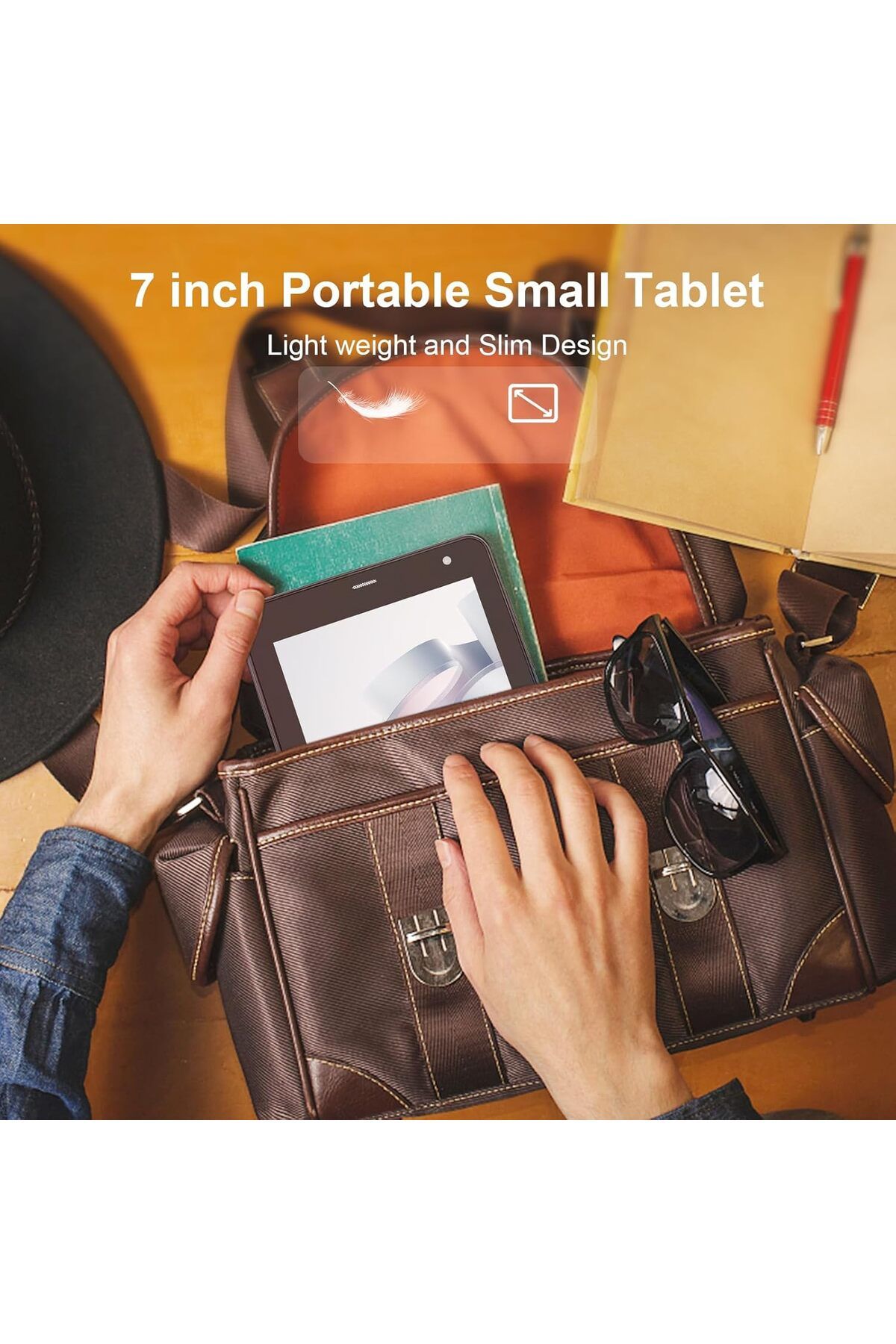 CIDEA-C idea 5G LTE with SIM Card Slot Tablet, 7 Inch Android 12 Tablet, 6GB RAM, 128GB ROM, Expandable to 9