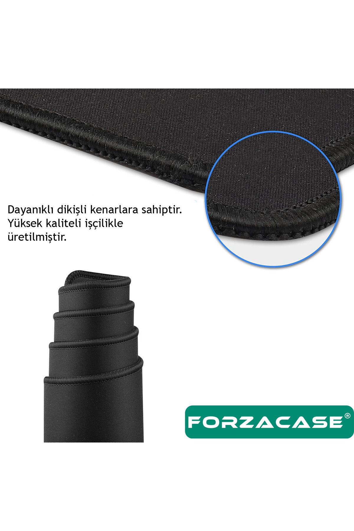 Forzacase-Black-White Non-Slip Based Mouse Pad Large Size Gaming Player Compatible XL 70 X 30 cm - Fc1067 5