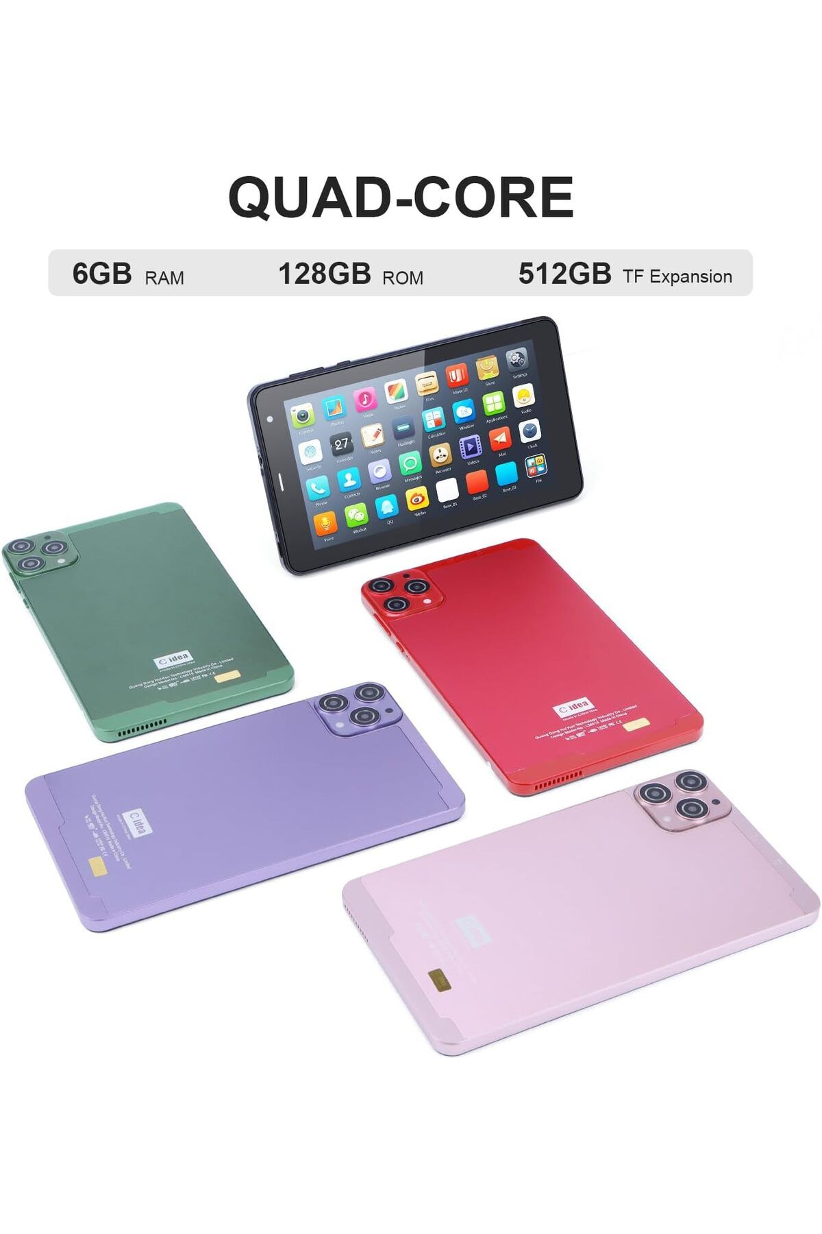 CIDEA-C idea 5G LTE with SIM Card Slot Tablet, 7 Inch Android 12 Tablet, 6GB RAM, 128GB ROM, Expandable to 7