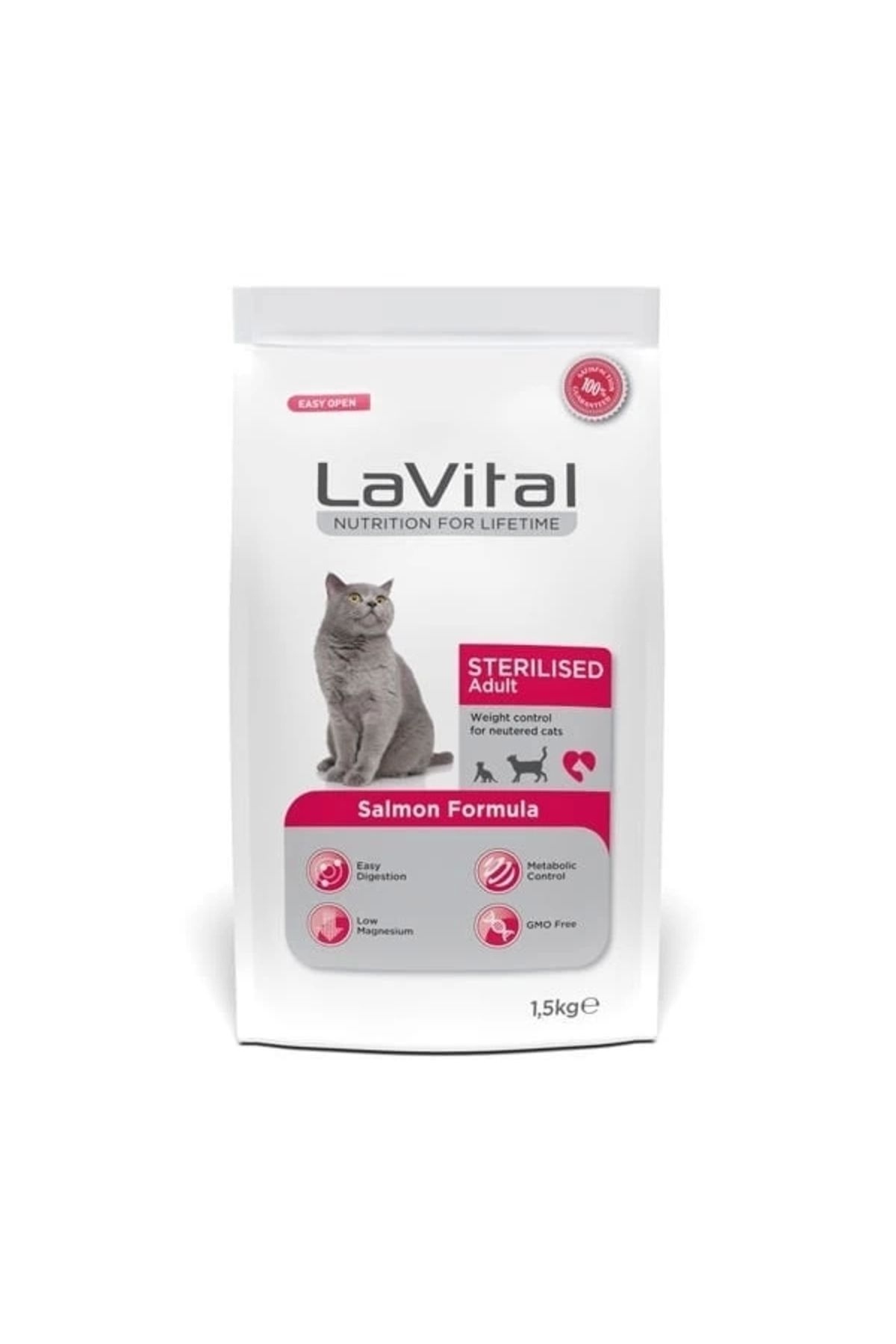 Generic Lavital Sterilised Somonlu Kısırlaştırılmış Kedi Maması 1.5 Kg
