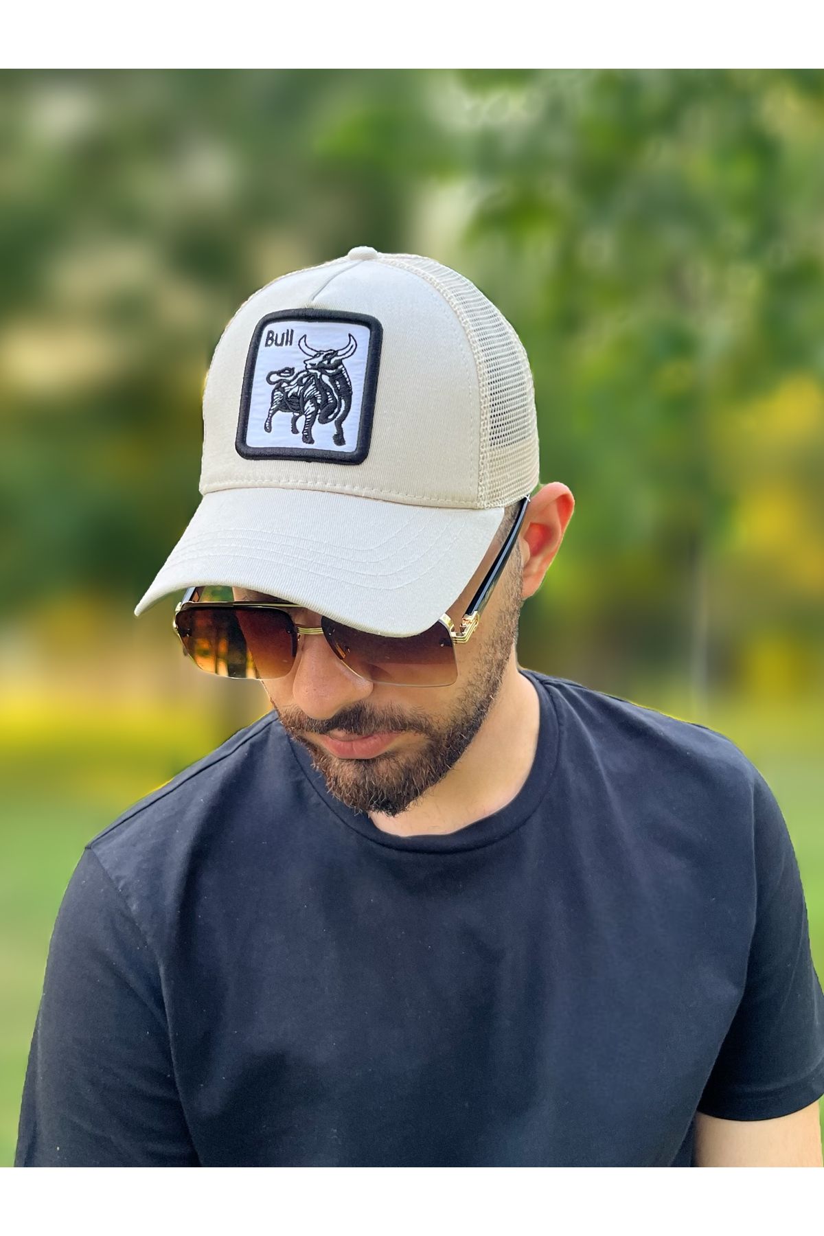 ZERAMİNE Bej Şapka Unisex Model Ayarlanabilir