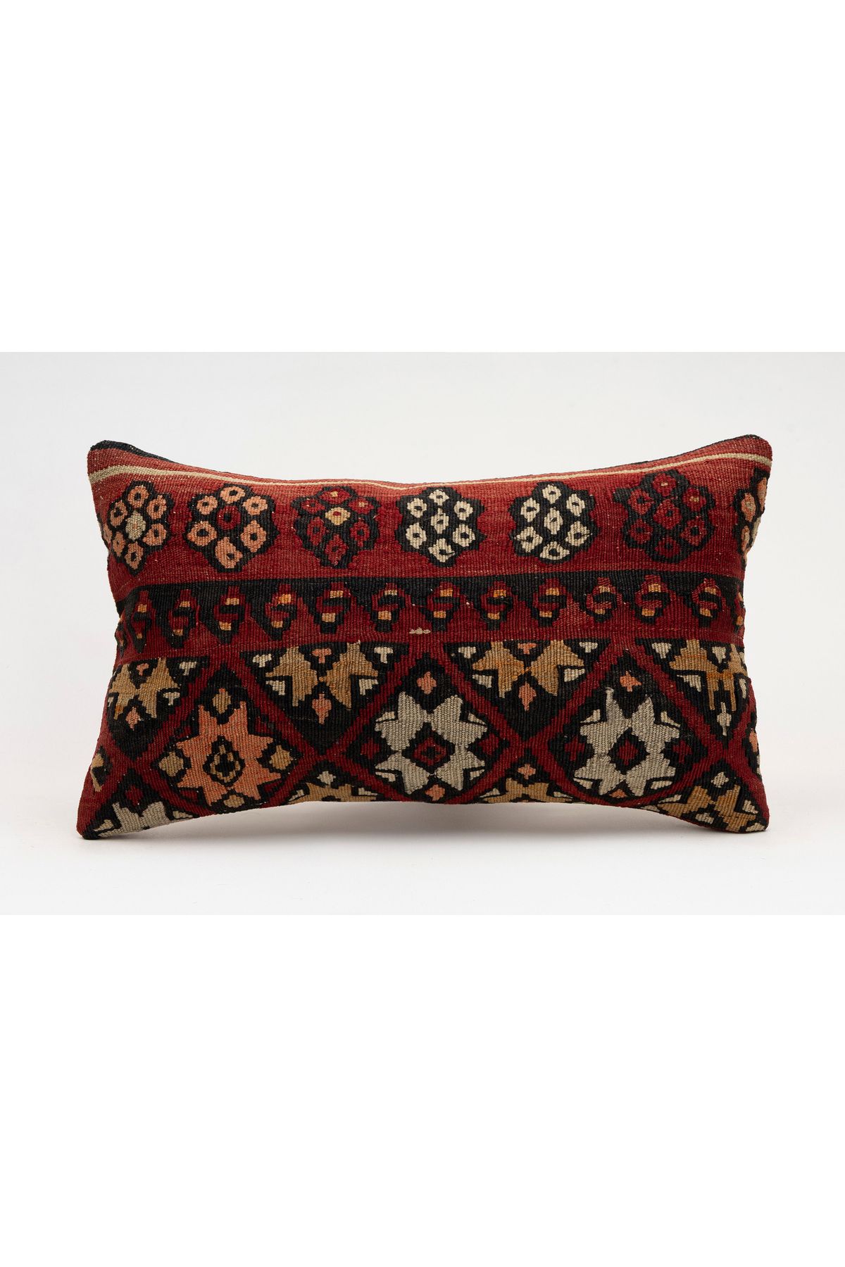 Kilim Whole Sale El Yapımı Kilim'den Yapılmış Vintage Kırlent Kılıfı, Yün, 30x50 Cm
