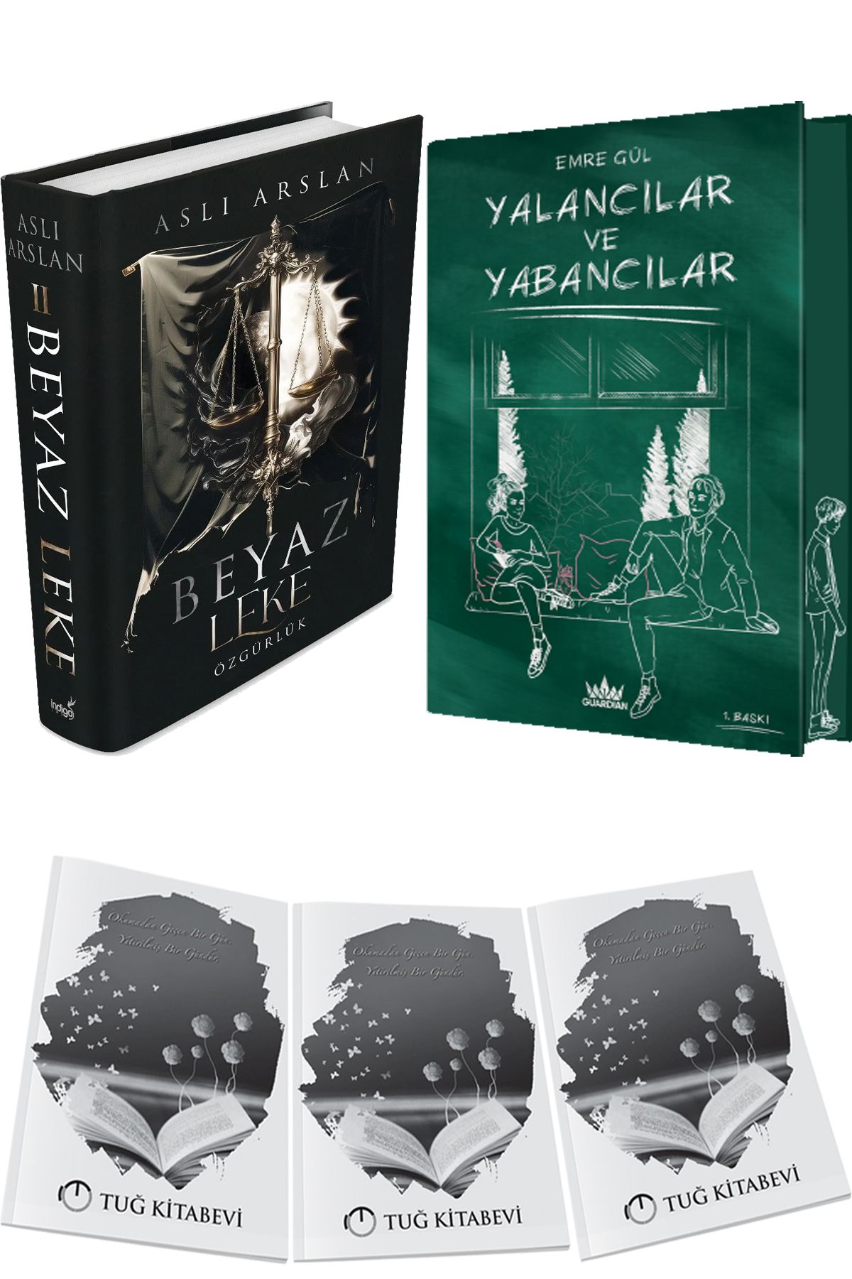 İndigo Kitap Beyaz Leke 2 Özgürlük Ciltli ve Yalancılar ve Yabancılar 1 Ciltli Özel Baskı + Hediyeli