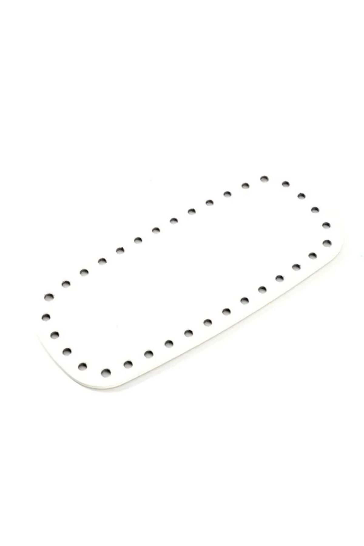 HOBİ 1 Adet Suni Deri Örgü Çanta Tabanı 20x9 cm - El Yapımı Çanta Tabanı Deri Taban Parçası