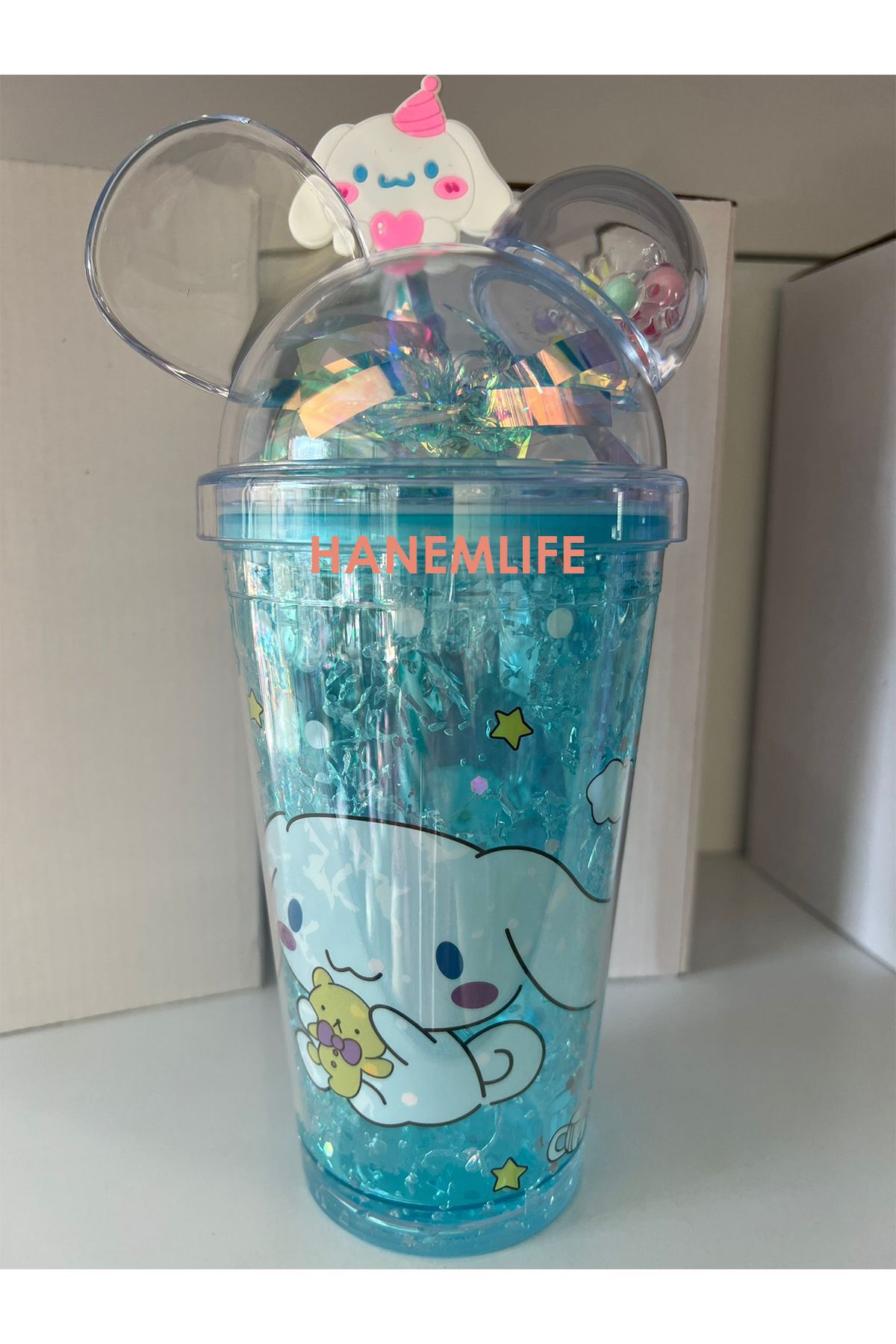 hanemlife kuromi arkadaşları melodi figürlü pipetli bardak figürlü Suluk Matara