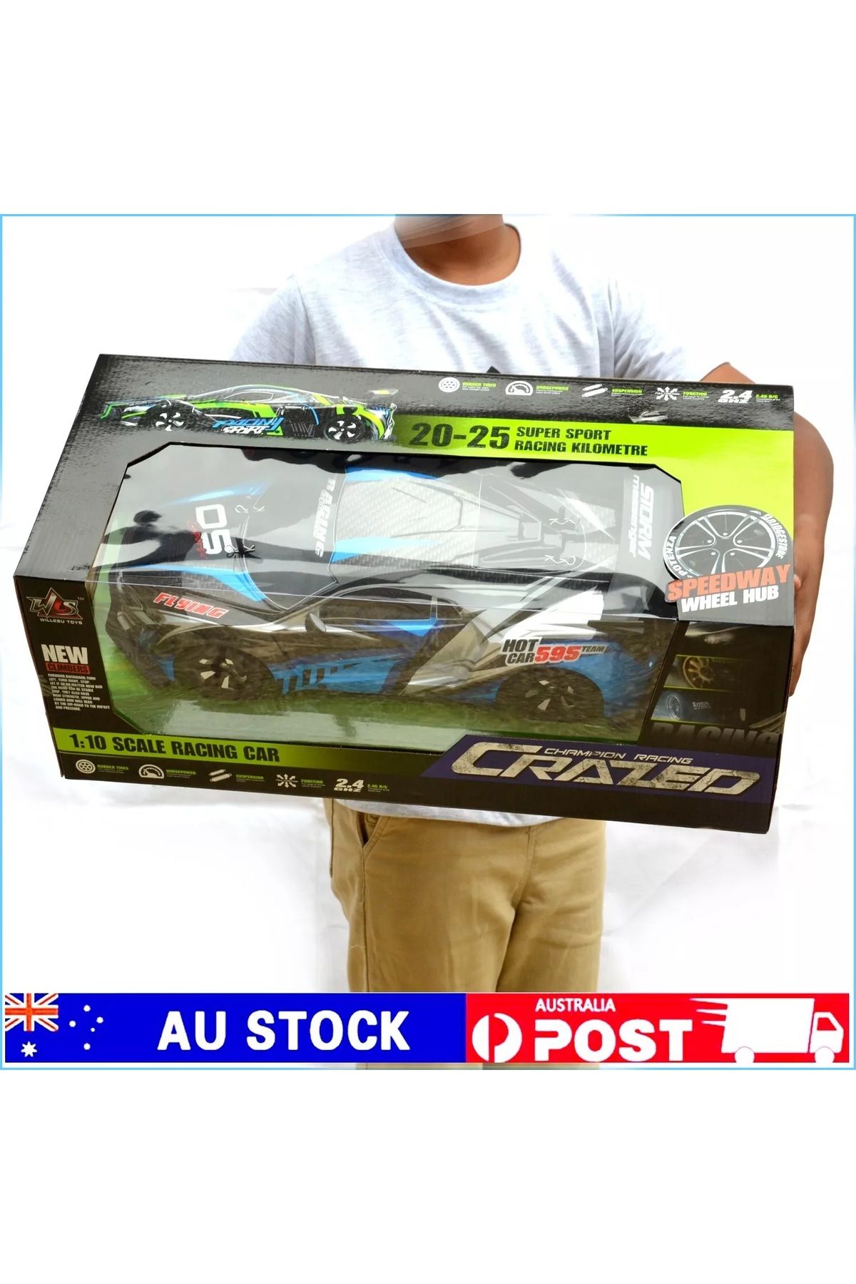 CToys 1/10 Yüksek Hızlı Drift Yarış Arabası - Uzaktan Kumandalı - 57,5 CM KUTULU