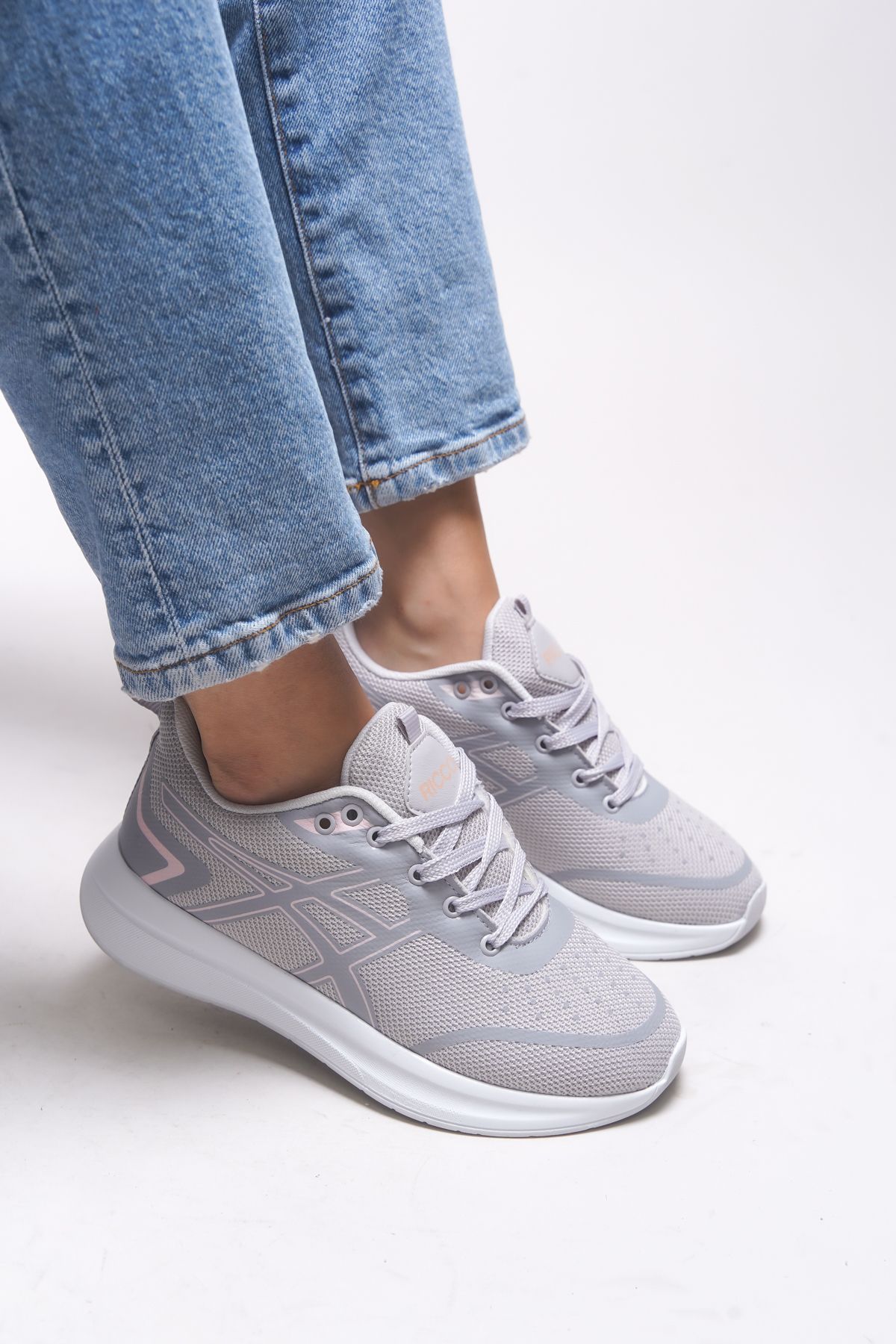 Riccon Graryll Unisex Sneaker 001218 Buz Pudra