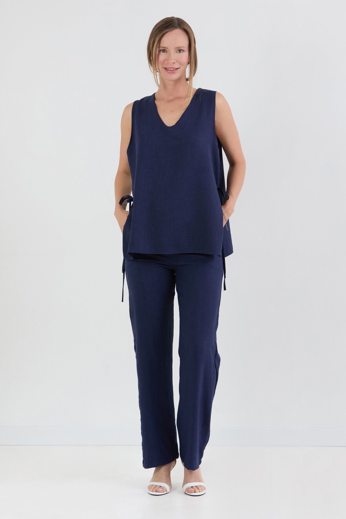 Fulla Moda Basic Pantolonlu Ayrobin Takım