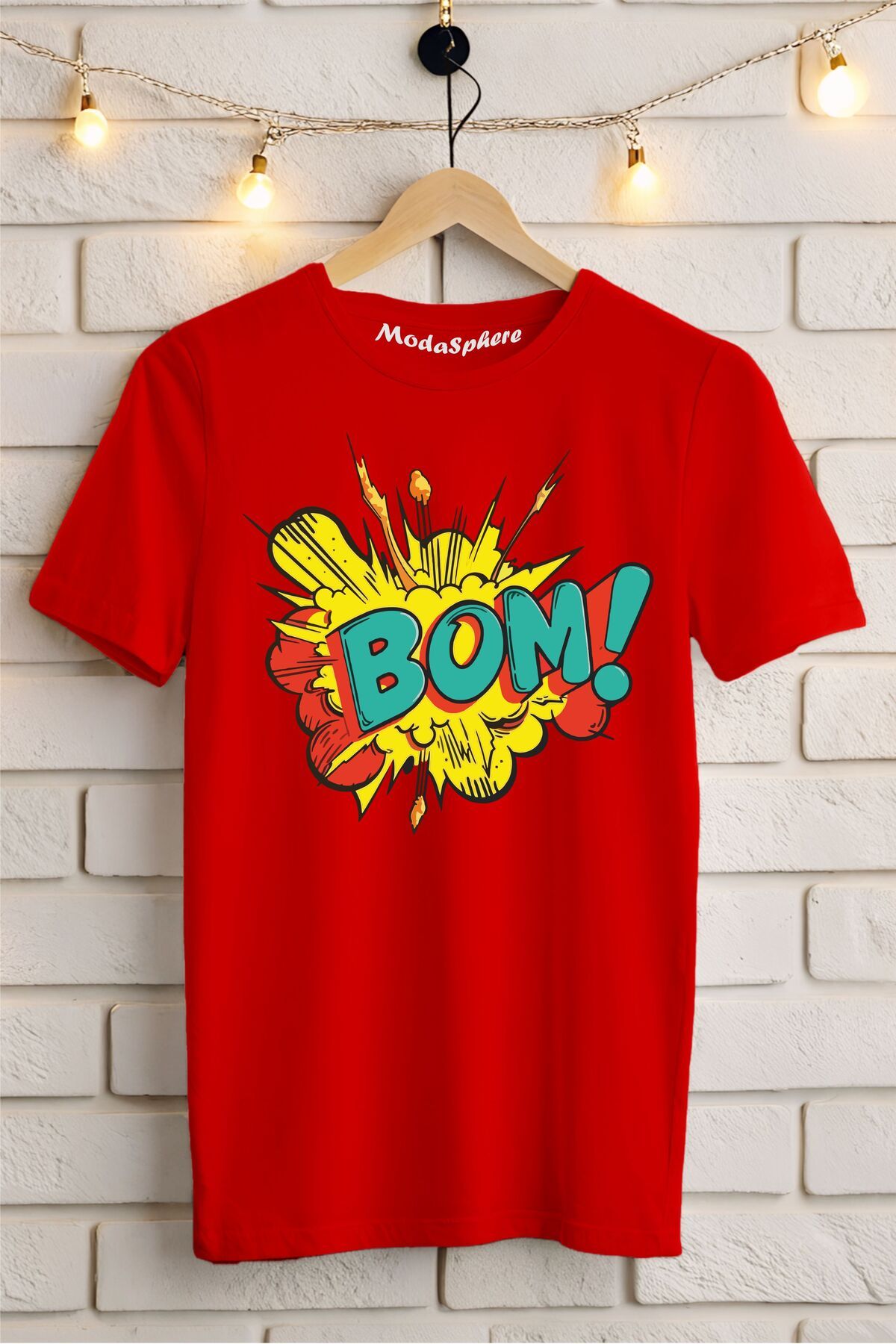 ModaSphere BOM !! Baskılı Unisex Oversize Tişört