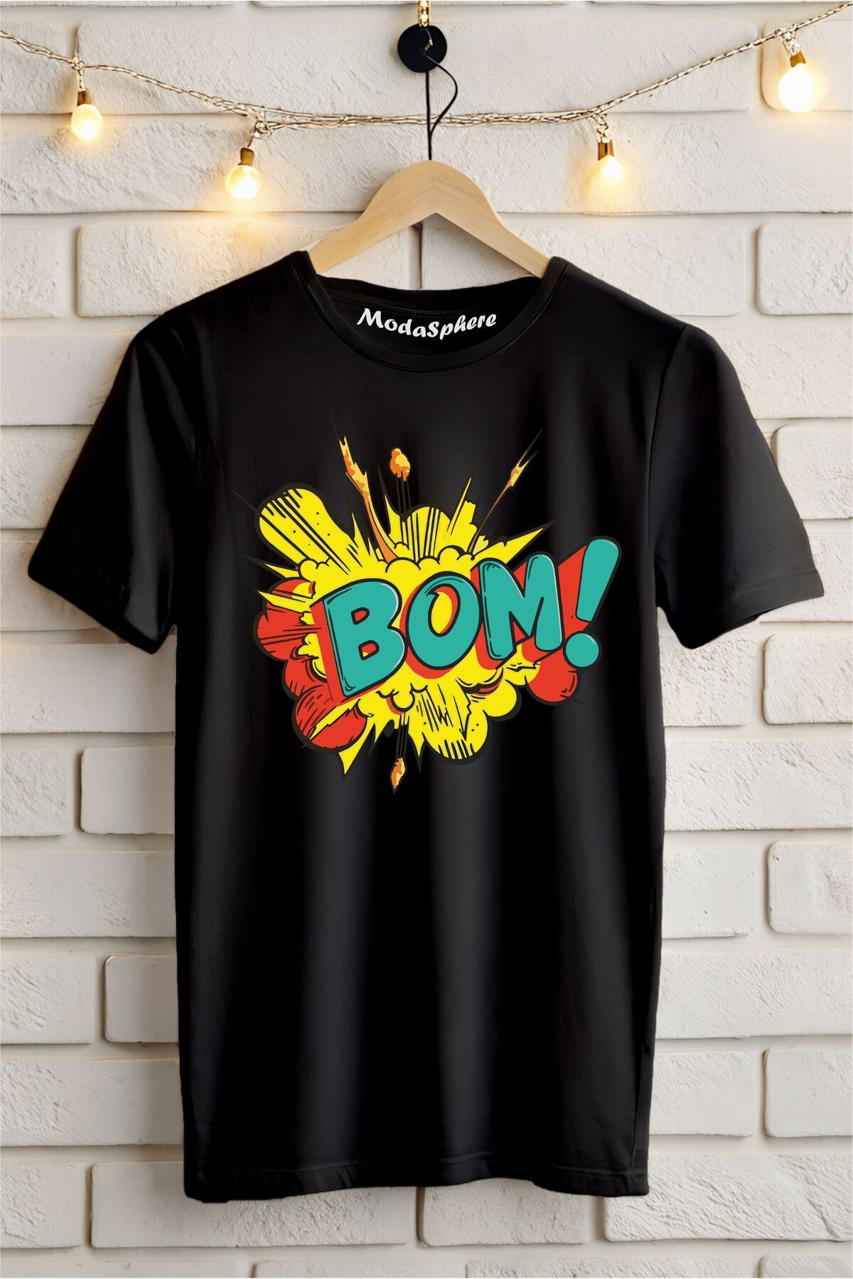 ModaSphere BOM !! Baskılı Unisex Oversize Tişört
