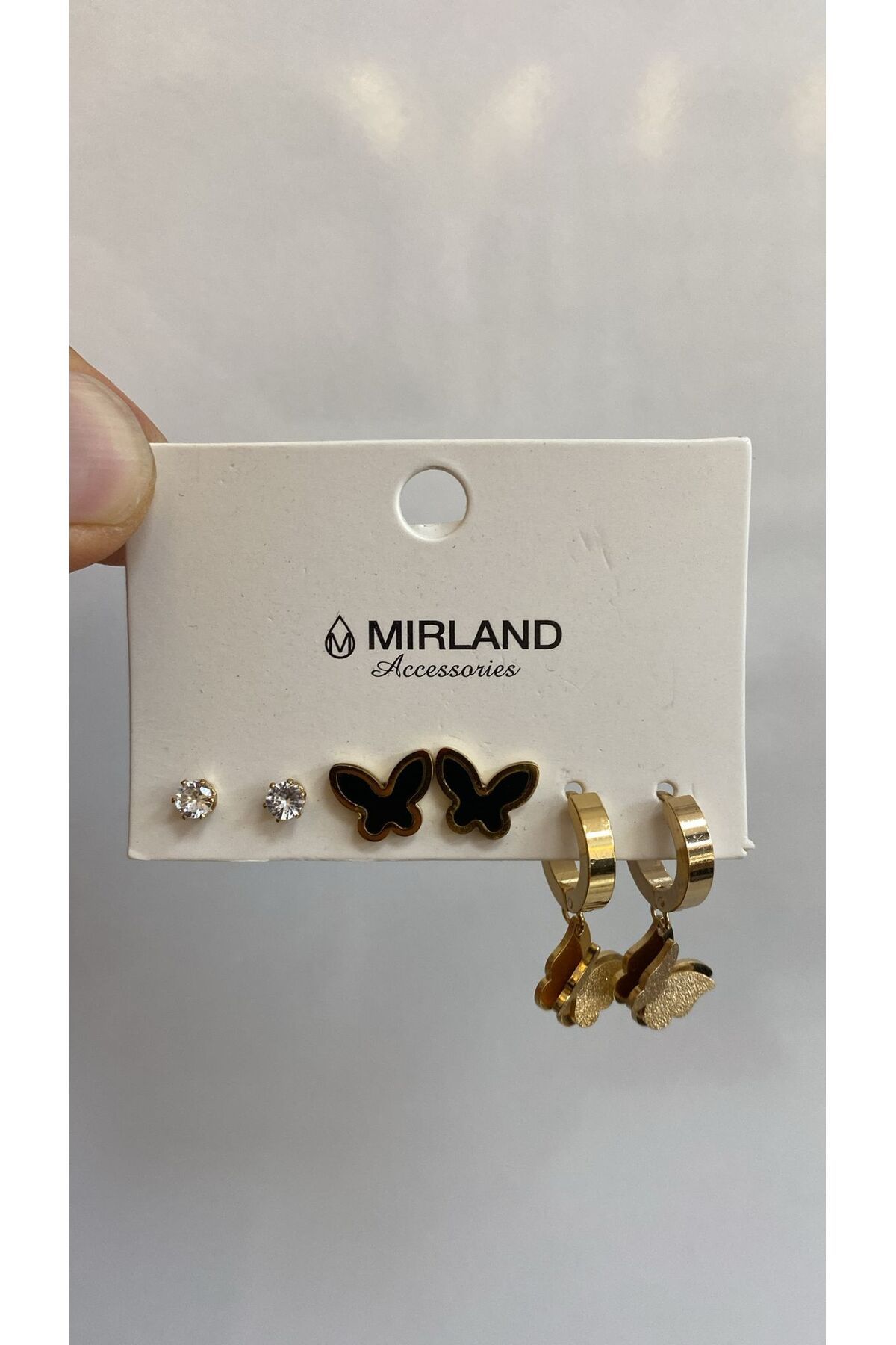MİRLAND TAKI ŞIK ÇELİK KADIN 6 LI KÜPE SETİ