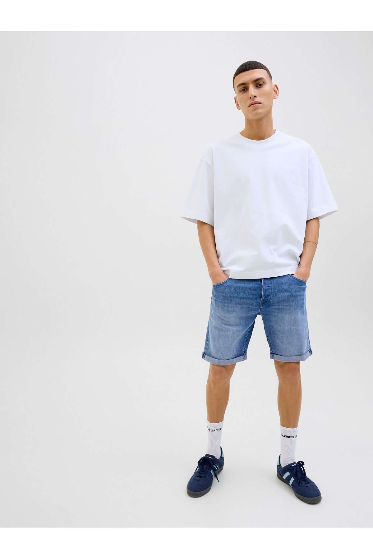شلوارک مردانه راسته فاق نرمال | جک اند جونز Jack & Jones 12269608 - تصویر 7