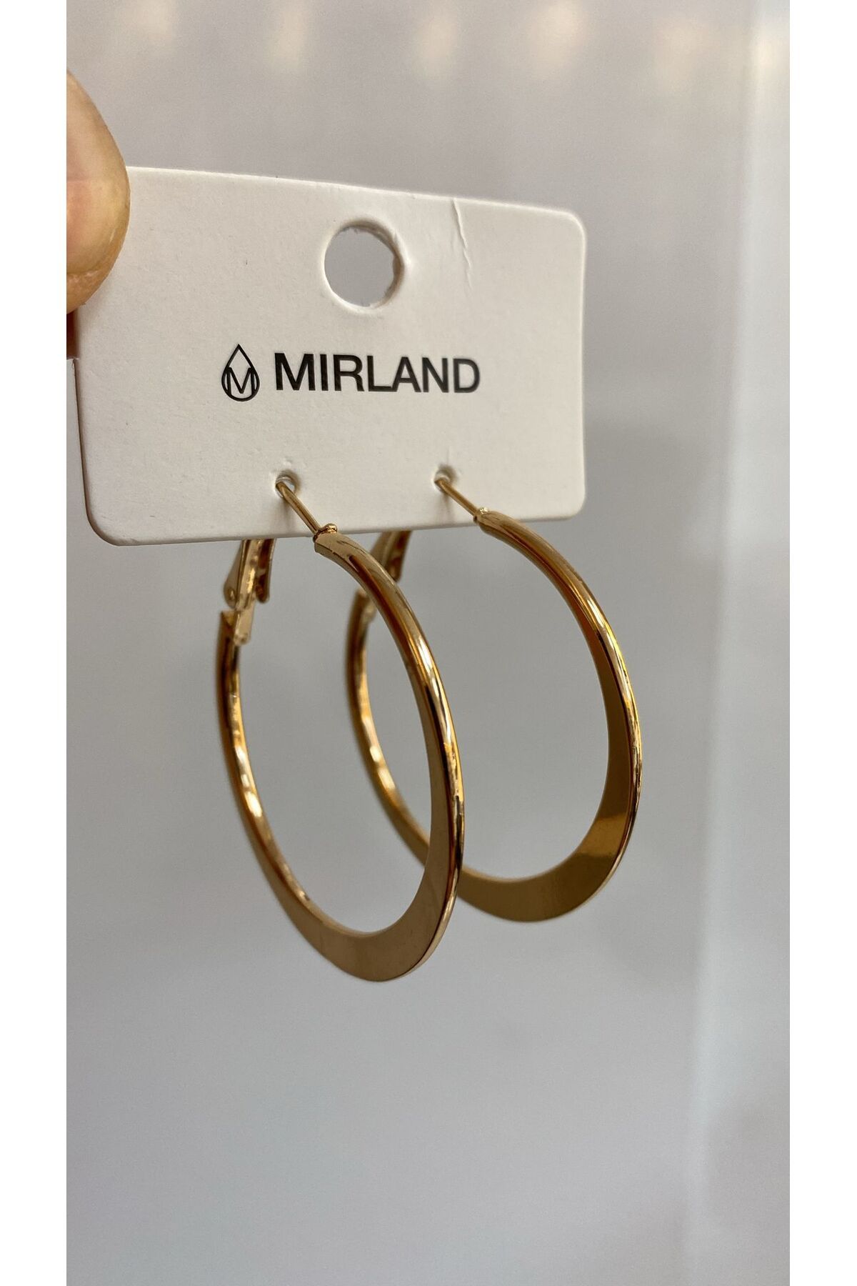 MİRLAND TAKI GOLD ÇELİK HALKA KADIN KÜPE