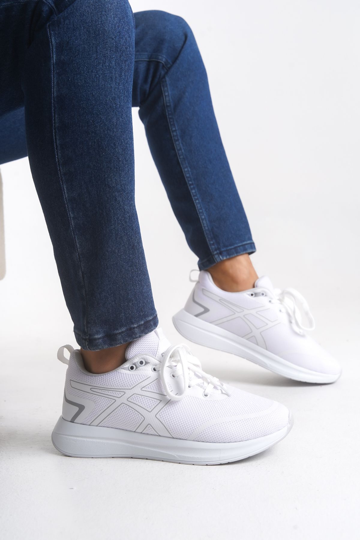 Riccon Graryll Unisex Sneaker 001218 Beyaz Beyaz