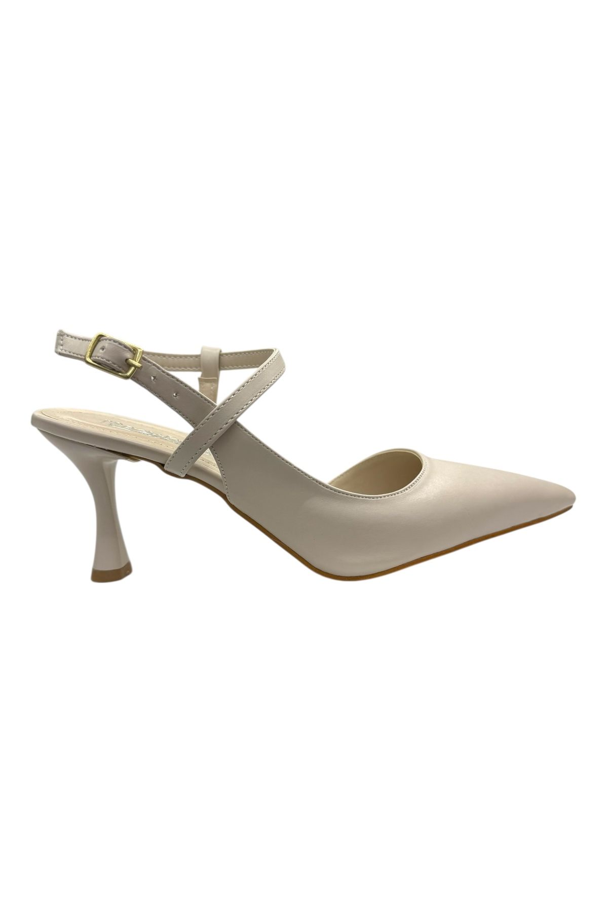 Shoes Modern Çapraz Şeritli Topuklu Ayakkabı