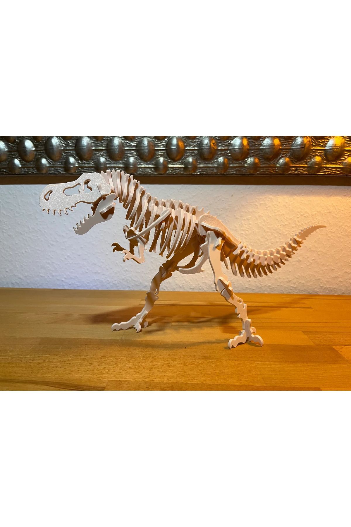 Elioure TR 55 Parça T-Rex Puzzle Dekoratif Dinazor Figürü