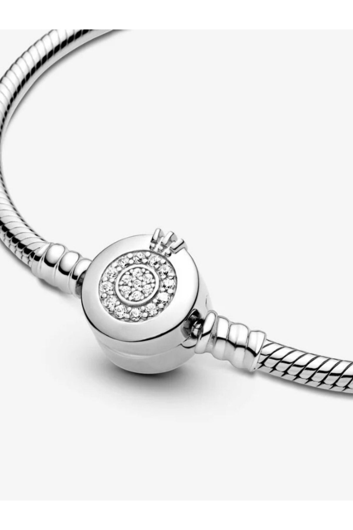 maisonleor Taç Figürlü Gümüş Bileklik Charm Taşıyıcı