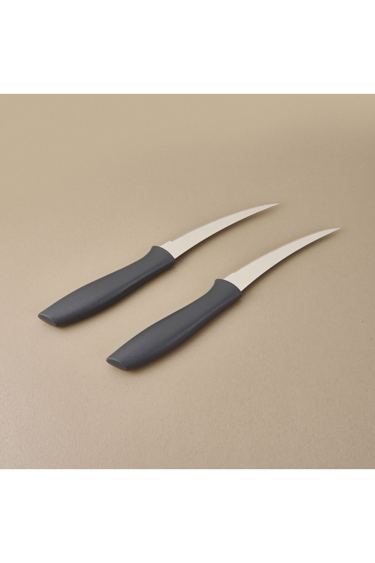 Evidea Kitchen 2'li Meyve Sebze Bıçağı - Siyah - 20 cm
