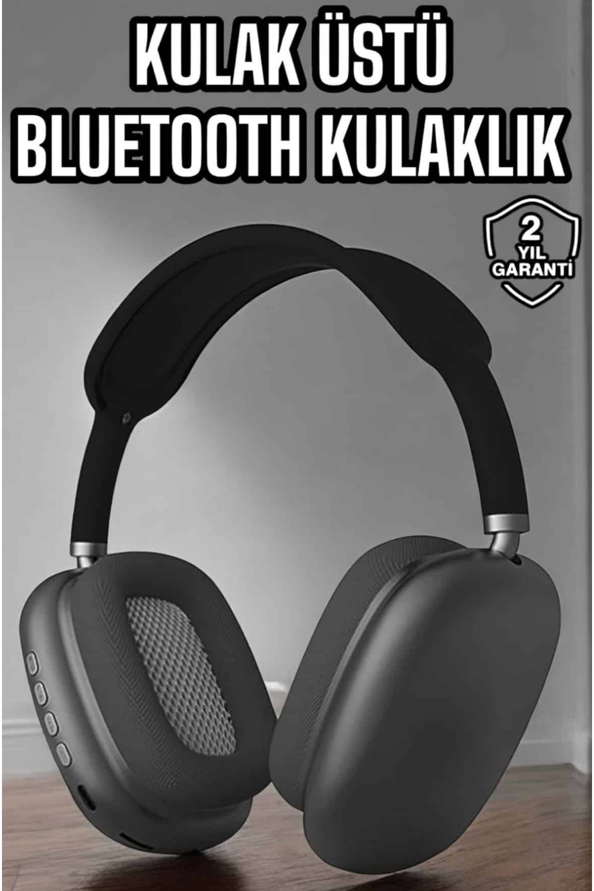 Abayt Ticaret P9 Plus Hi-fi Ses Kalitesi Ayarlanabilir Mikrofonlu Bluetooth Kulaklık Siyah