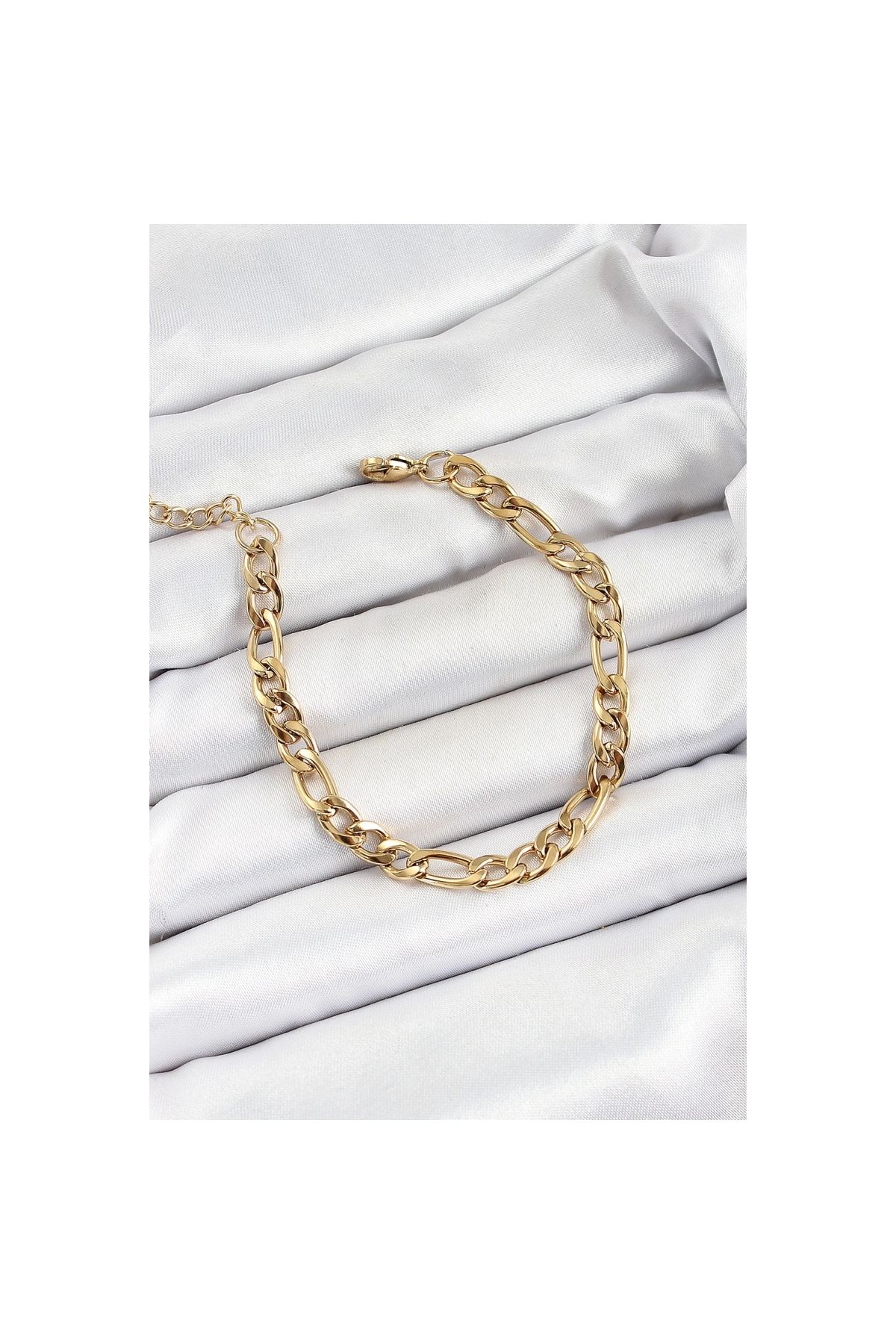 Marsilyan 316L Çelik Gold Renk Zincir Erkek Bileklik - TJ-EB3734