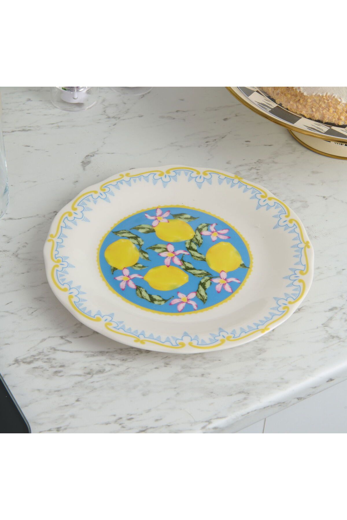 ASPARTAM Kitchen Limecello Porselen Servis Tabağı - Renkli - 27 cm