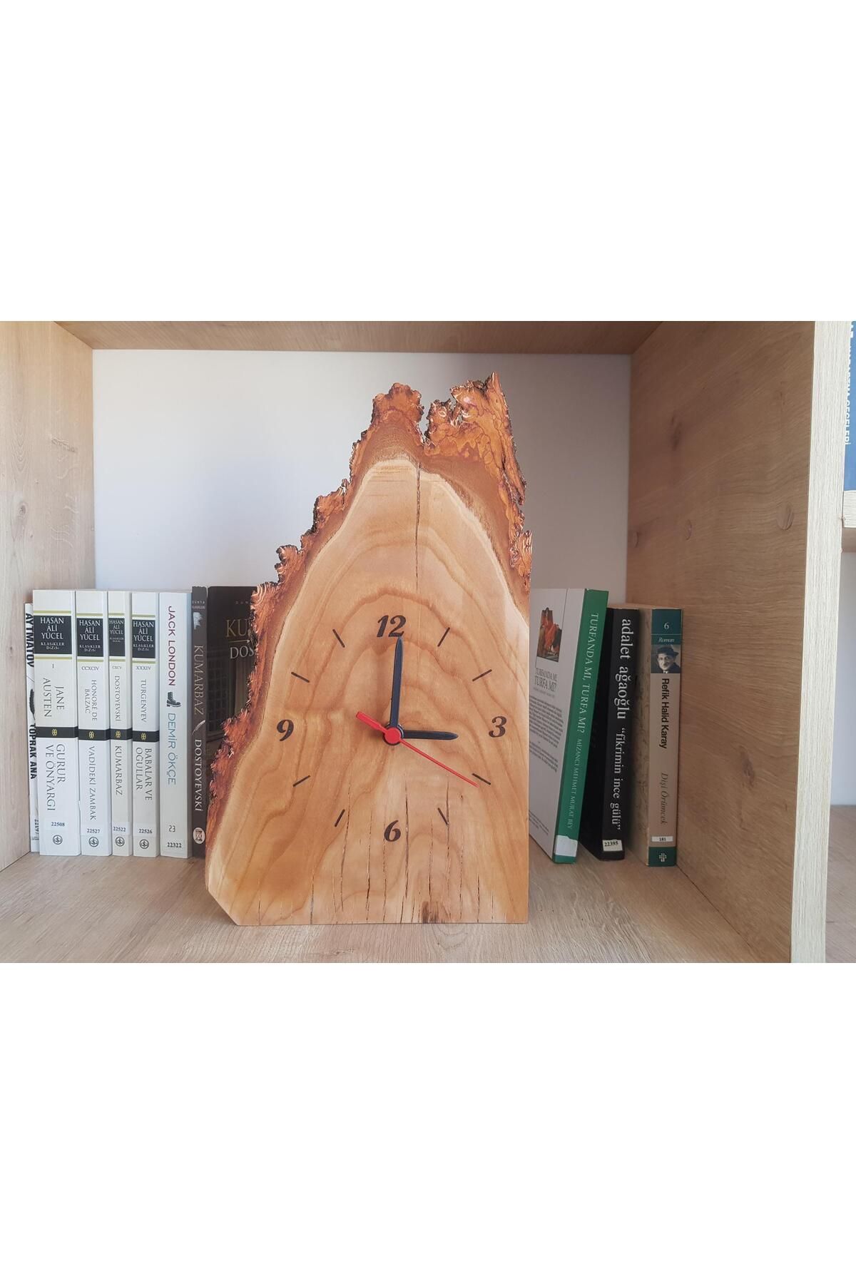 DEKORANLA Kahverengi masa saati, şık ve modern tasarım, ev ve ofis dekoru için ideal