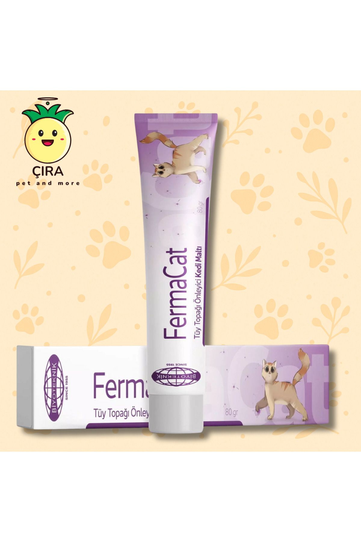 Vedavet FERMACAT 80 GR KEDİ MALTI - Tüy Yumağı Önleyici Takviye