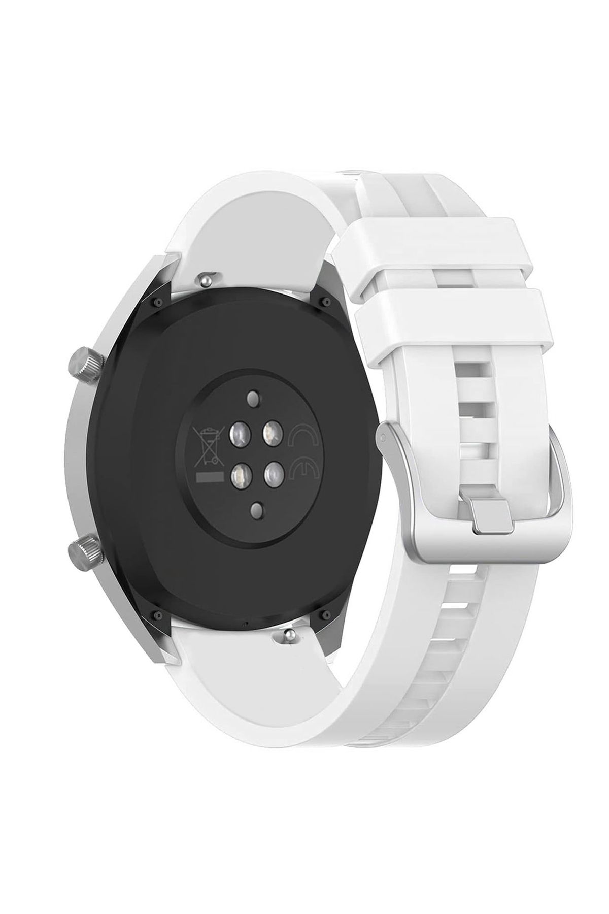 Forzacase Universal 20mm Akıllı Saatler için Tokalı Çizgi Desen Silikon Kordon Kayış - FC1069