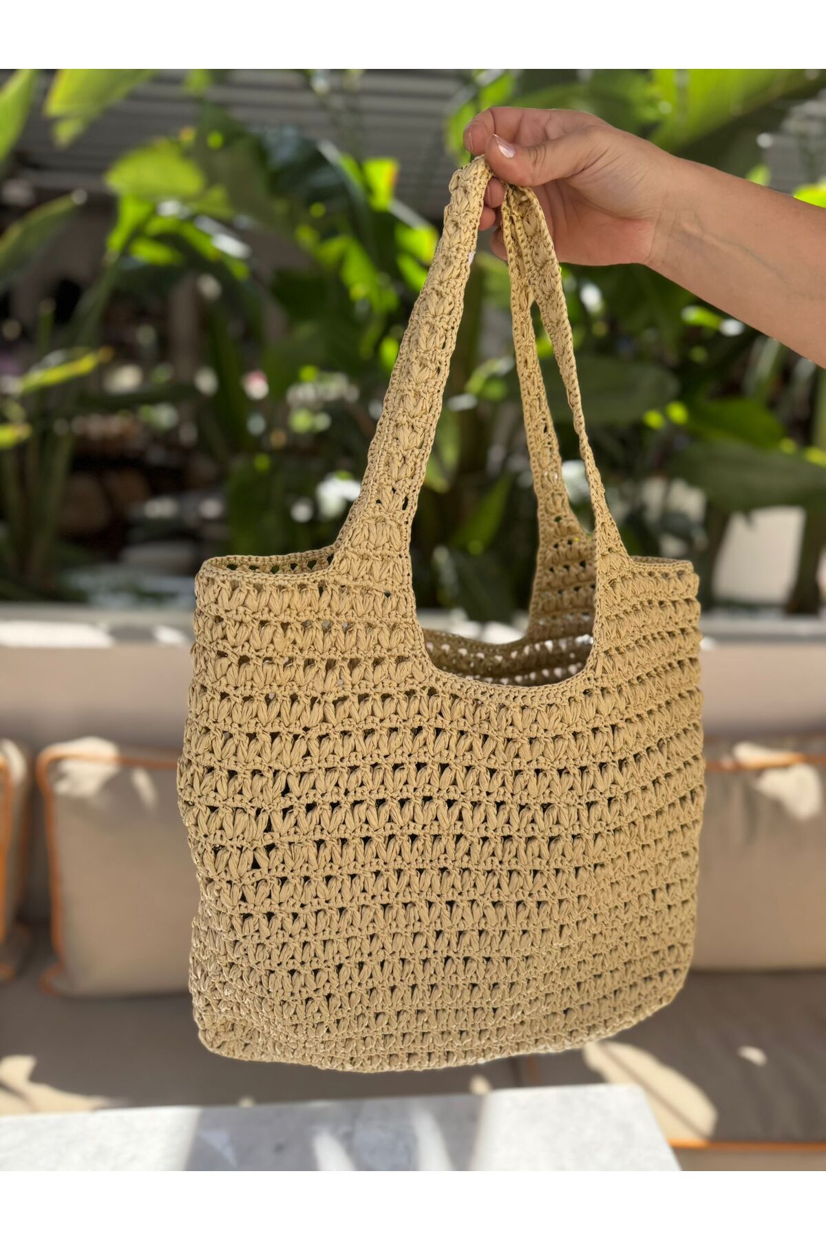 Renkat Handmade Rafya Omuz Çantası
