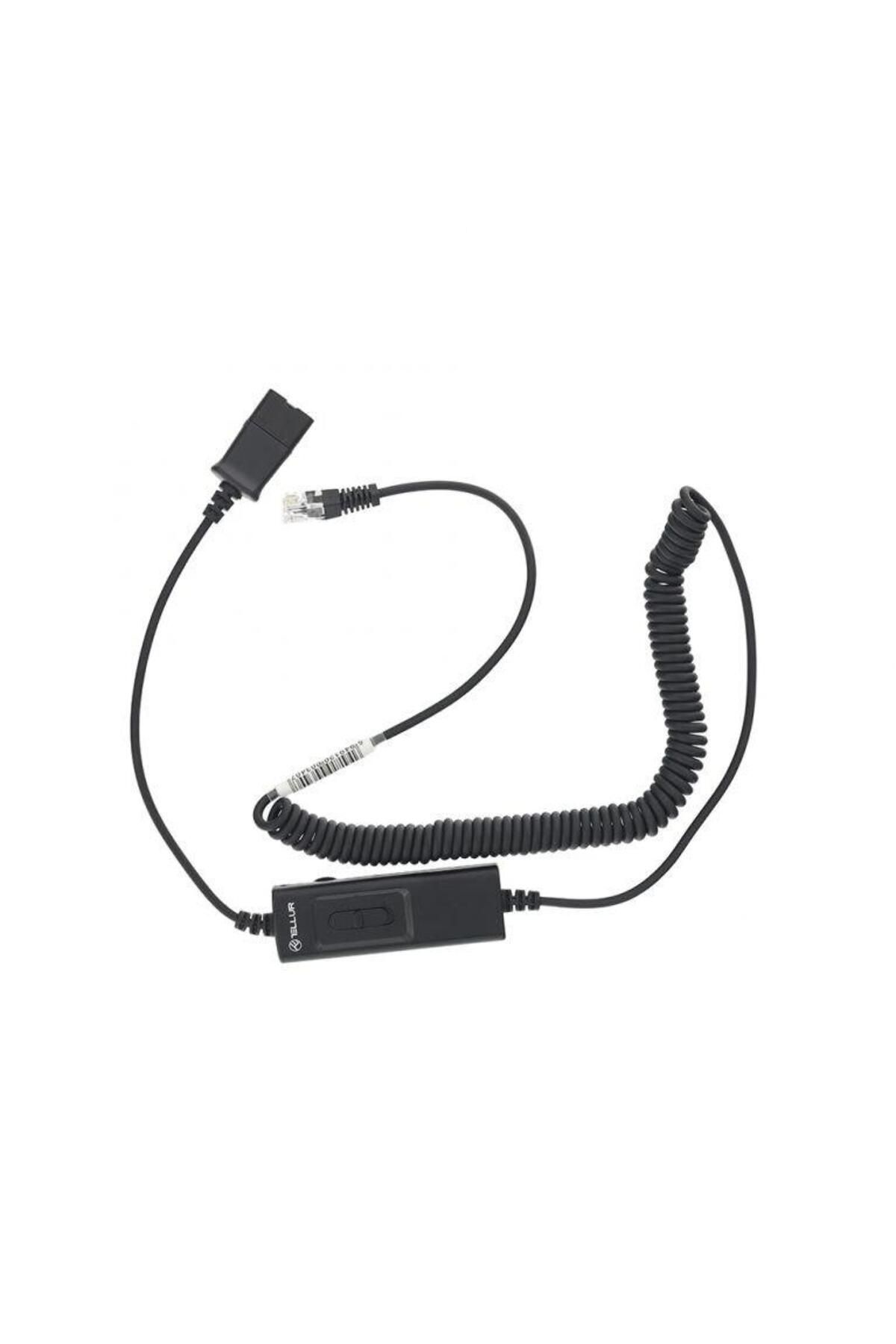 TELLUR-Cablu adaptor Tellur Quick Disconect la RJ11 + comutator universal, 2.95m max, Negru 1