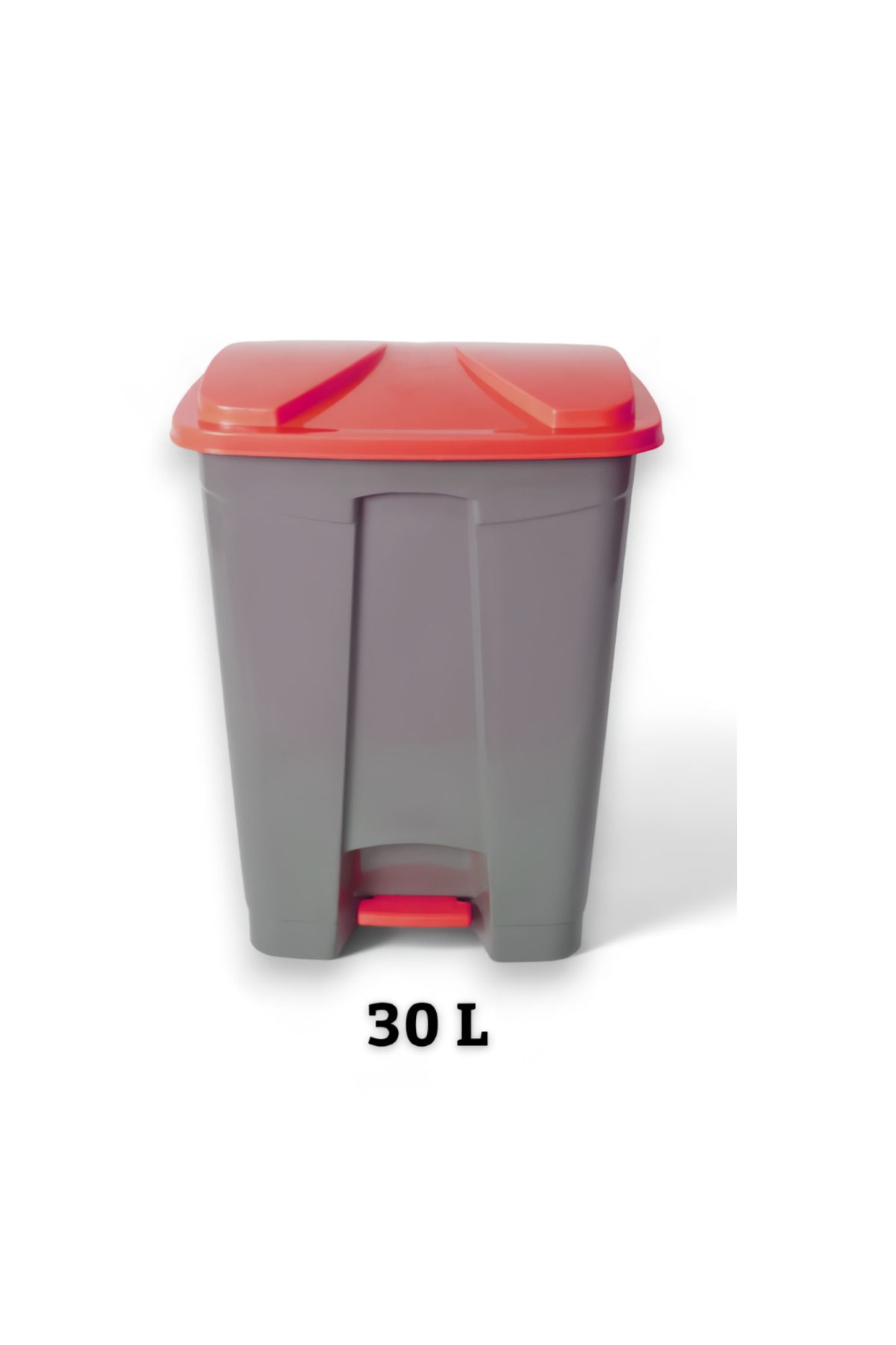 StarLoft Slim Pedallı Çöp Kovası 30 L Gri - Siyah Atık Kutusu Çöp Kutusu -Iç ve Dış Mekan