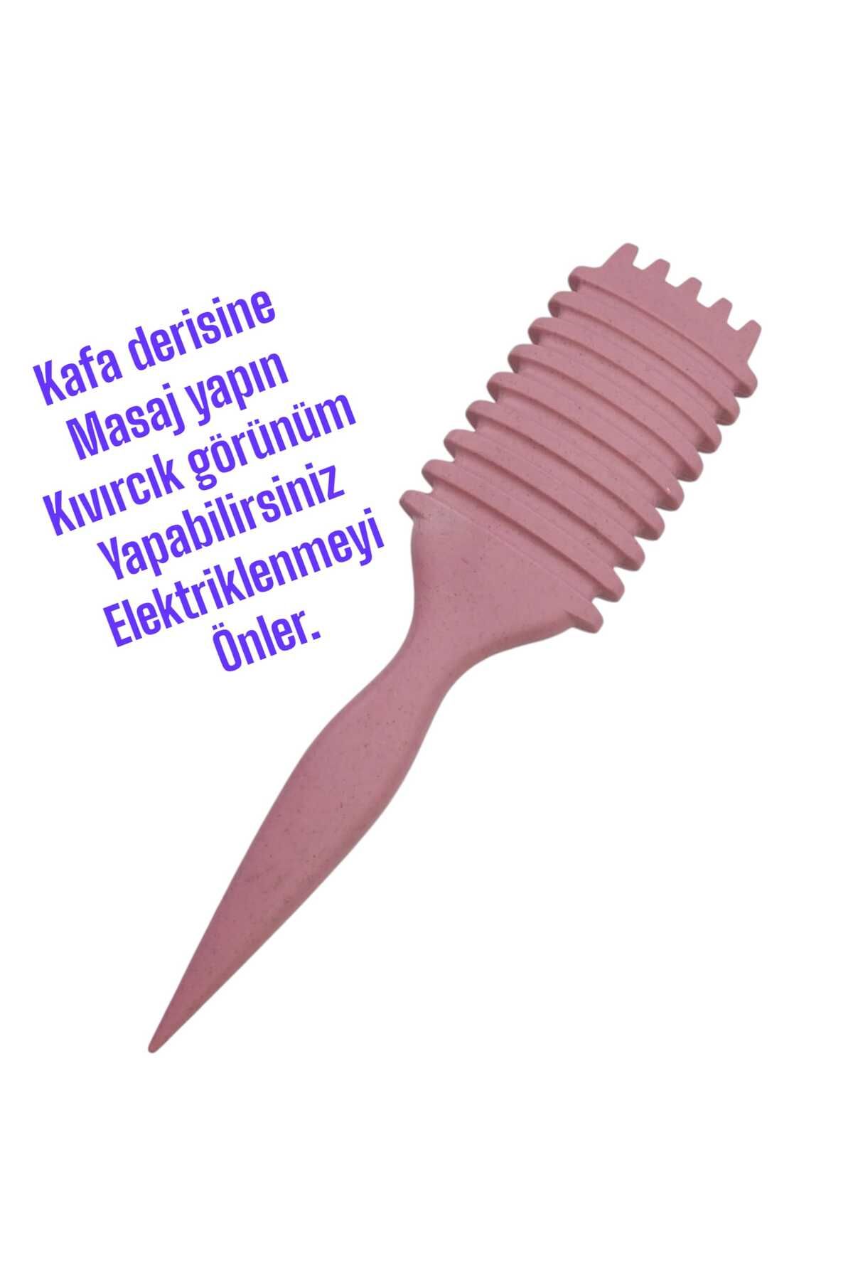 Mutkin şekilli Kıvırcık Saç Tarağı Masaj Tarak Anti Statik Saç Fırçası