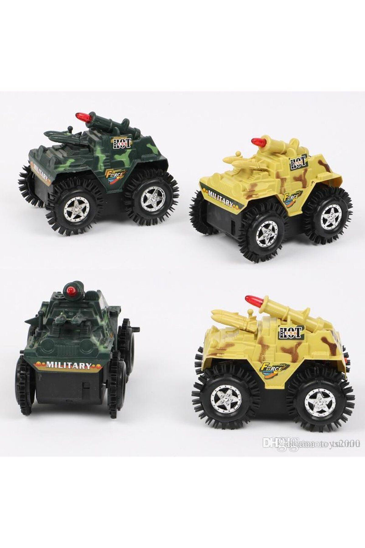 MERTCHİ STORE Süper Hızlı Yerde Duvarda Halıda Takla Atan Tank Pilli Işıklı Takla Atan Devrilmeyen Oyuncak Tank