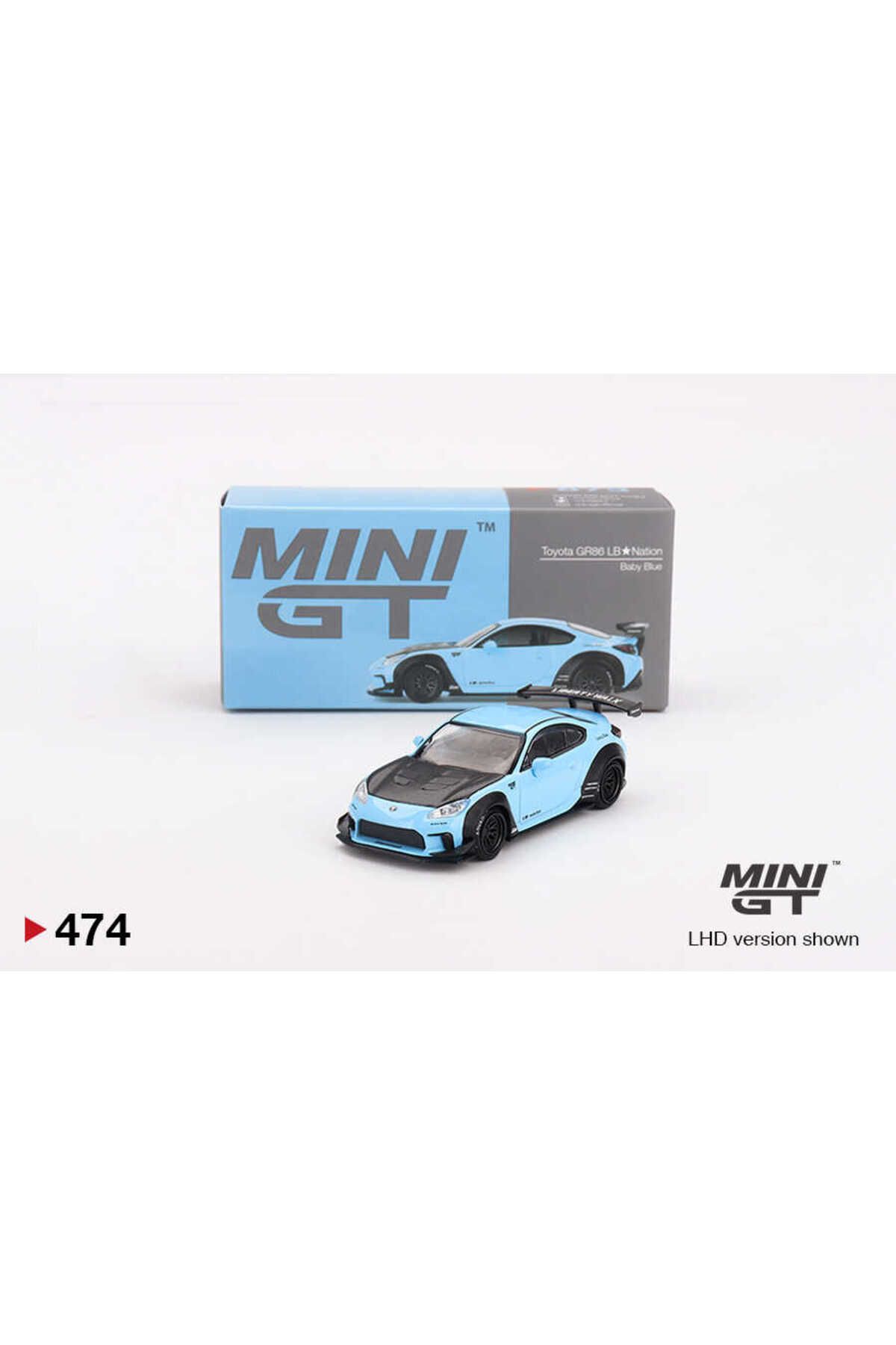mini gt 1/64 873 Toyota GR86 LB Nation Baby Blue