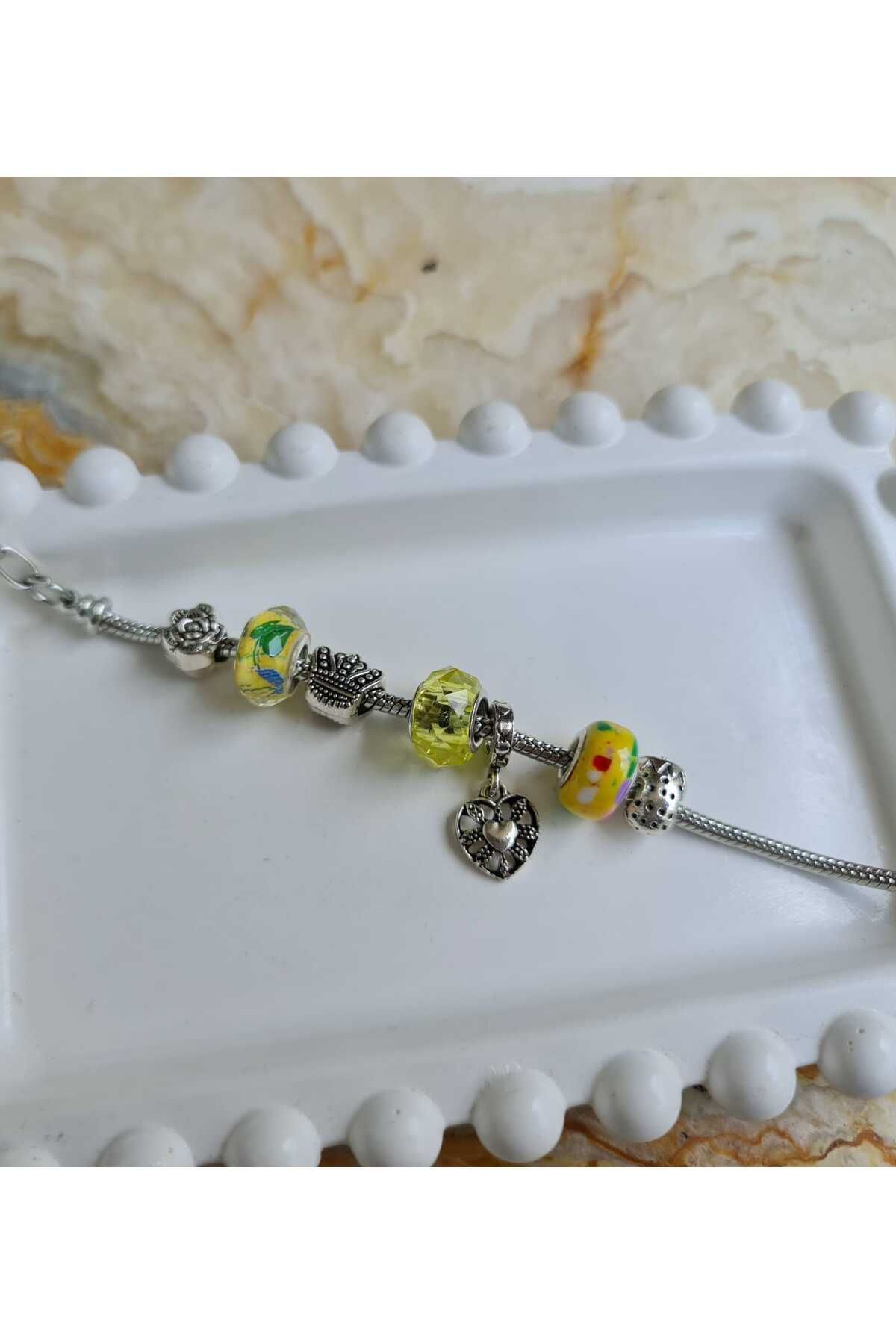 Store 316L Ayarlanabilir Charm Temalı Paslanmaz Çelik Bileklik