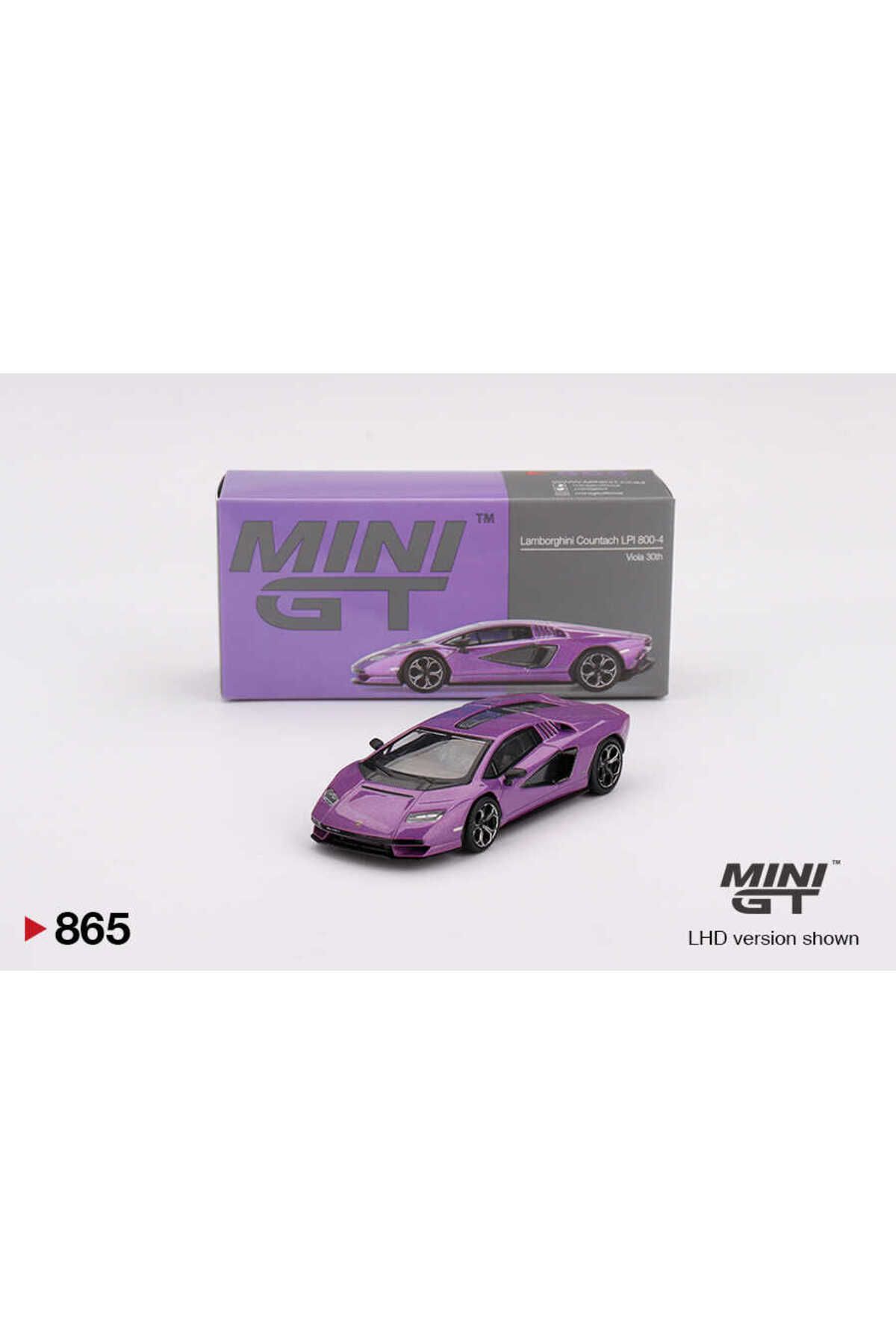 mini gt 1/64 865 Lamborghini Countach LPI 800-4 Viola 30th