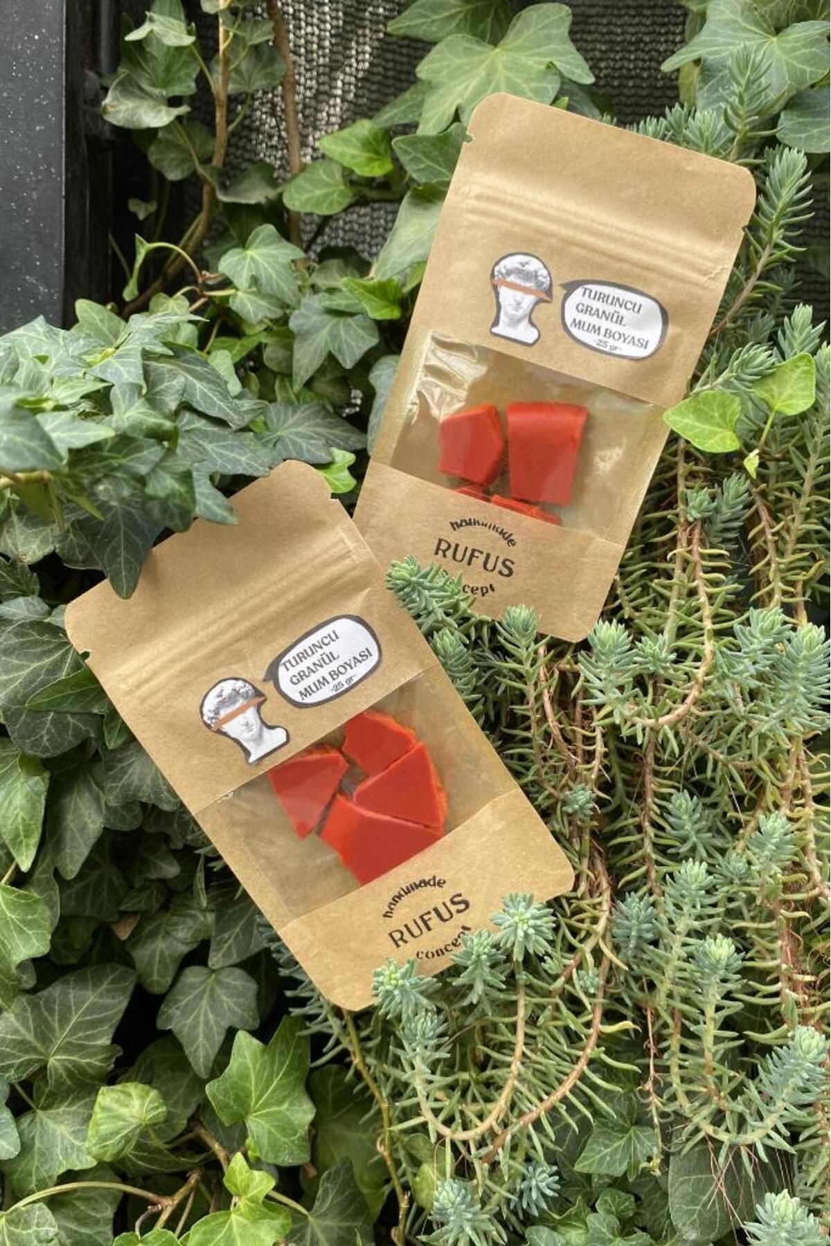 DEKORANLA Canlı Turuncu Granül Mum Boyası 50g, Yaratıcı Sanat Malzemesi