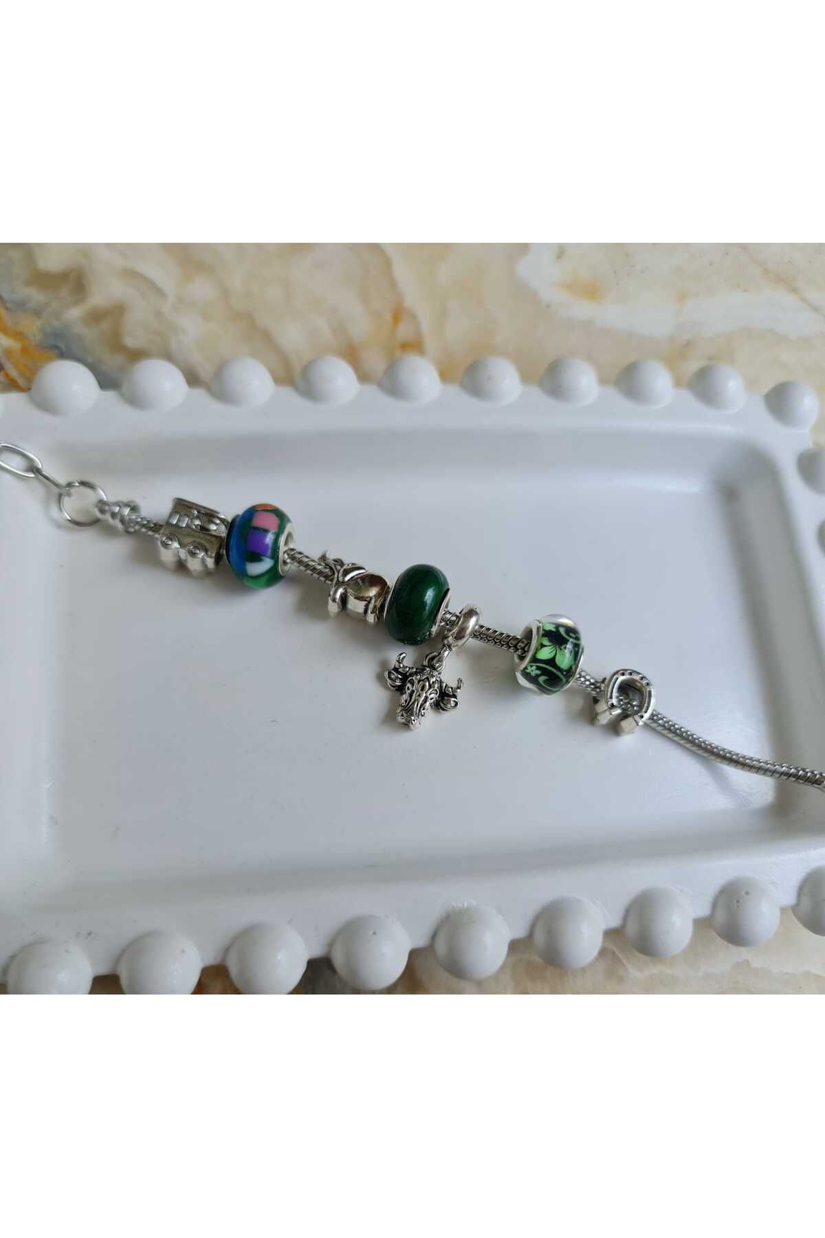 Store 316L Ayarlanabilir Charm Temalı Paslanmaz Çelik Bileklik