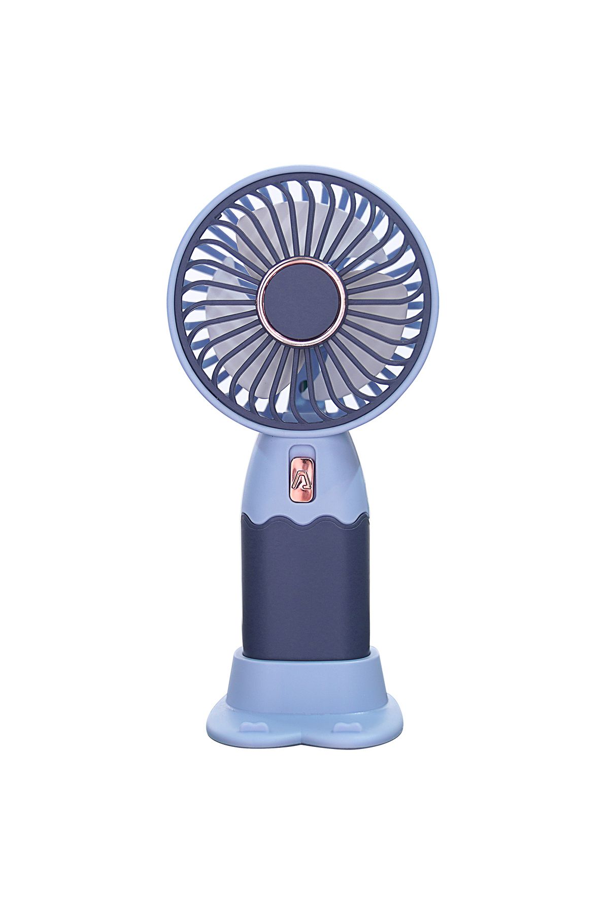 Wexta Ws-ZB08 Mavi Taşınabilir Şarjlı El Ve Masaüstü Soğutucu Telefon Standlı Fan Pervane Vantilatör