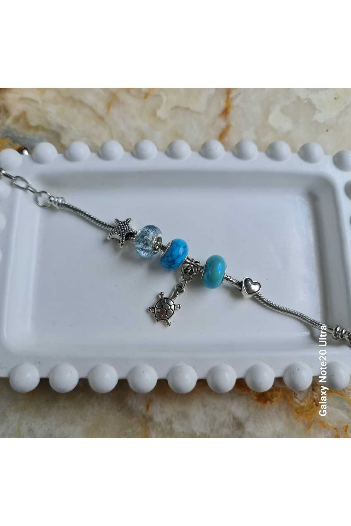 Store 316L Ayarlanabilir Charm Temalı Paslanmaz Çelik Bileklik