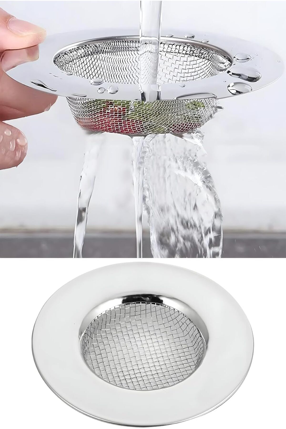 Elioure TR Paslanmaz Çelik Evye Lavabo Süzgeci 7,5 Cm NewDesing 1051353