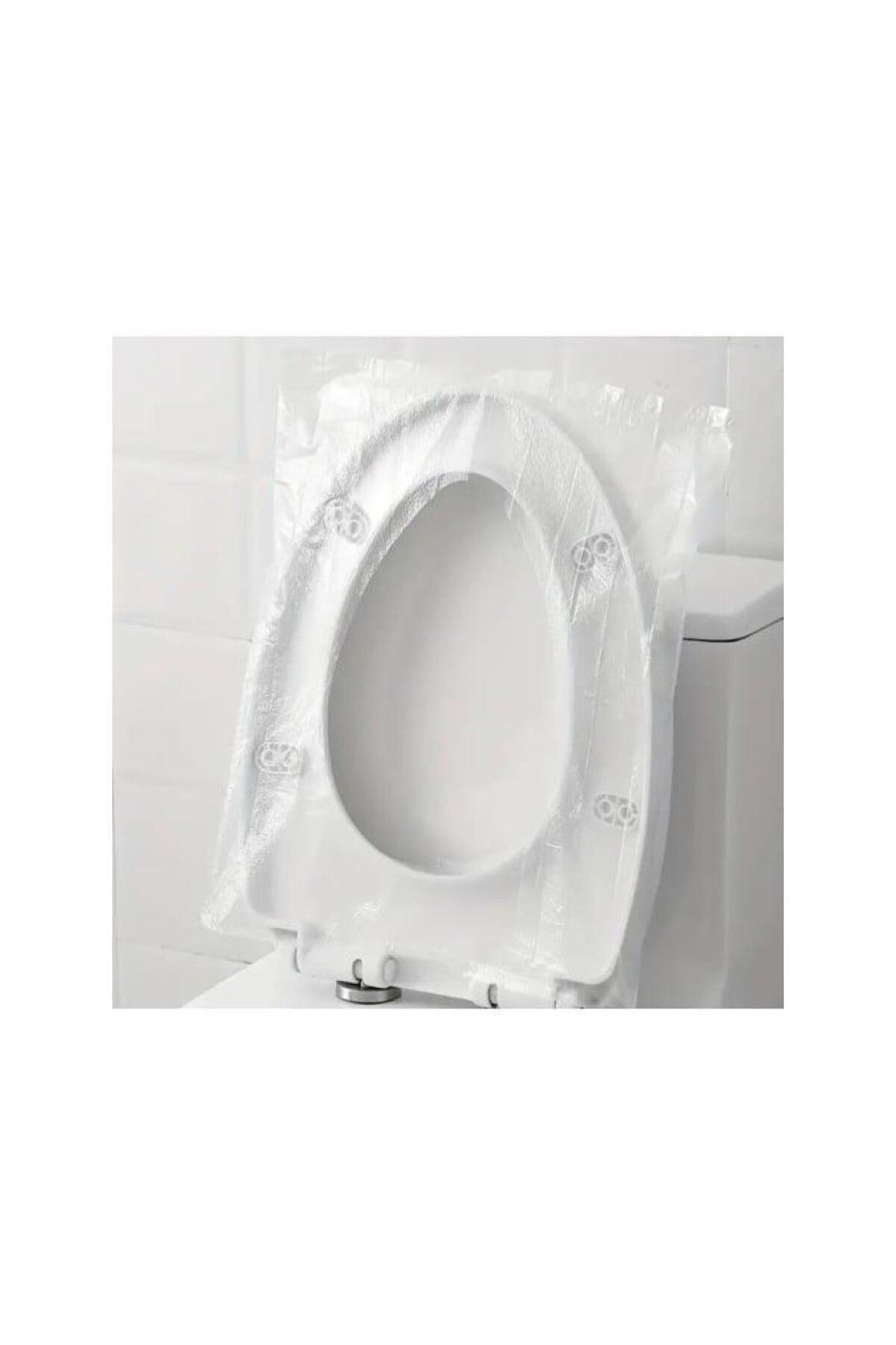 Elioure DK Tek kullanımlık 50 adet Klozet Kapağı Poşeti Banyo için Kullanışlı Tek Kullanımlık Poşet