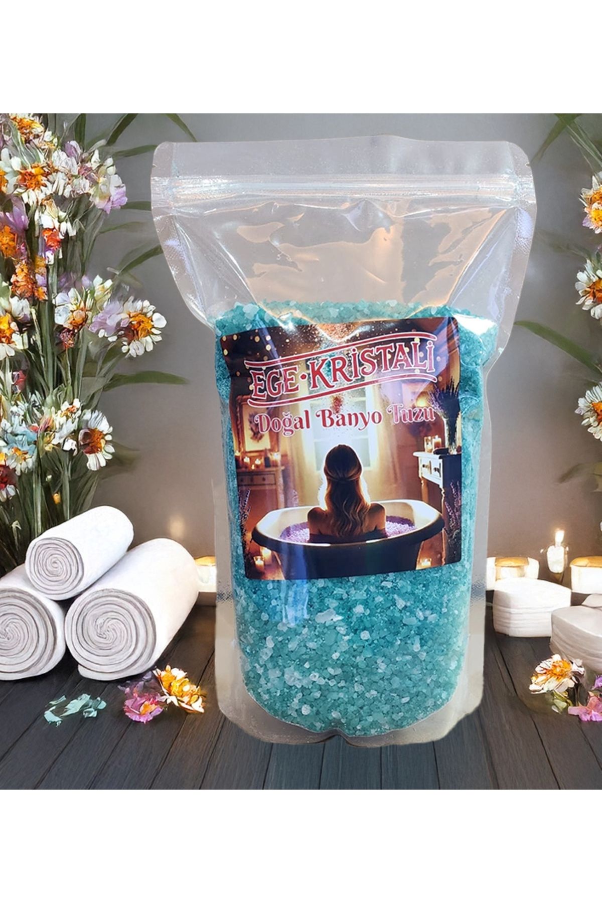 EGE KRİSTALİ EGE KRİSTALİ YLANG ÇİÇEĞİ AROMALI BANYO TUZU 2.5 KG