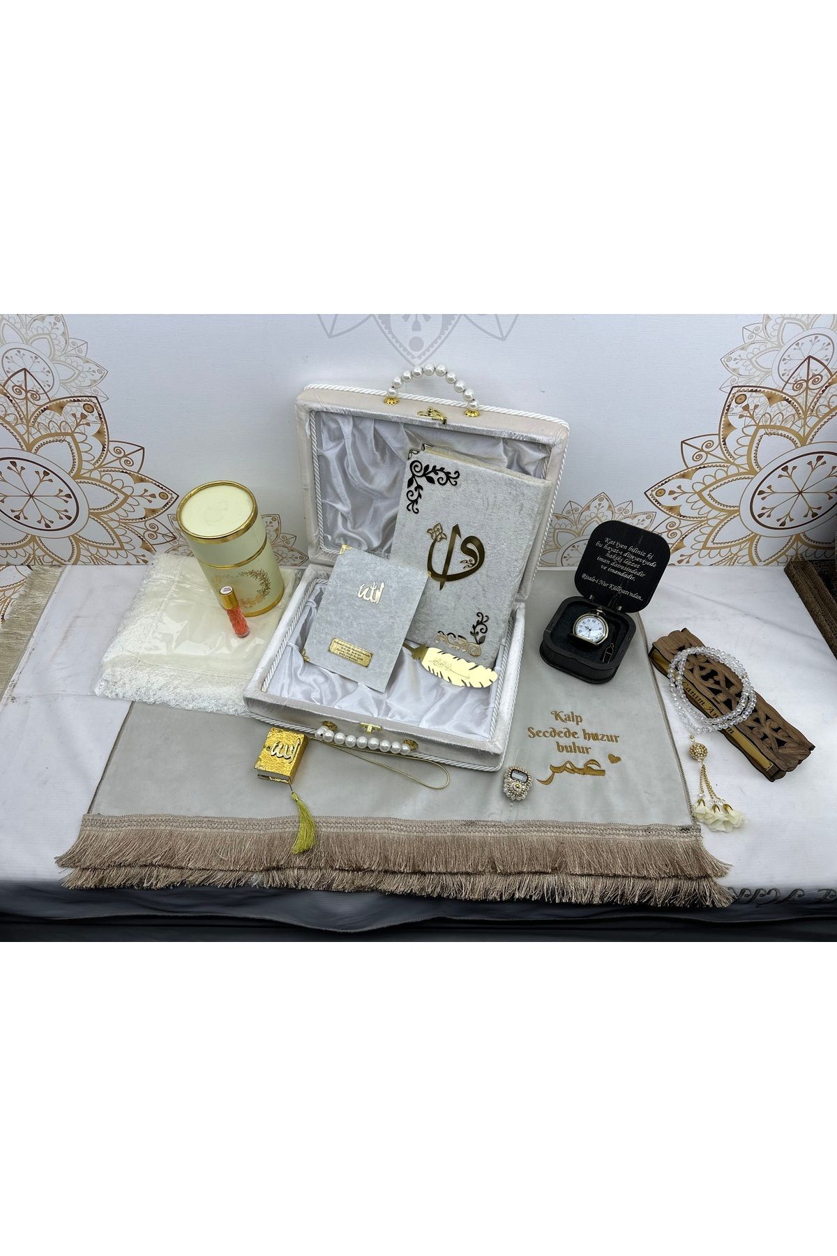YİGİTECH KİŞİYE ÖZEL DÜĞÜN HEDİYESİ ORTA BOY MEAL KURAN SETİ İSME ÖZEL HAZIRLANIR 16*24