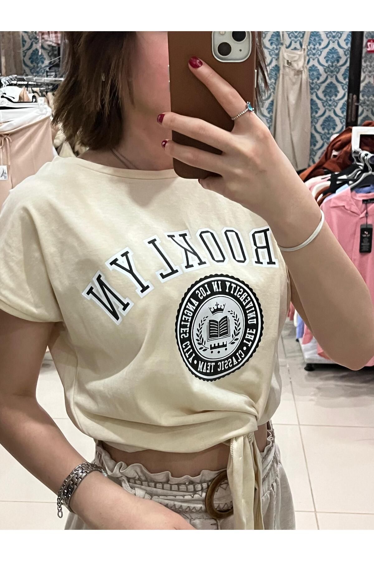 Sublime Butik Brooklyn Baskılı Bağlamalı Penye T-Shirt