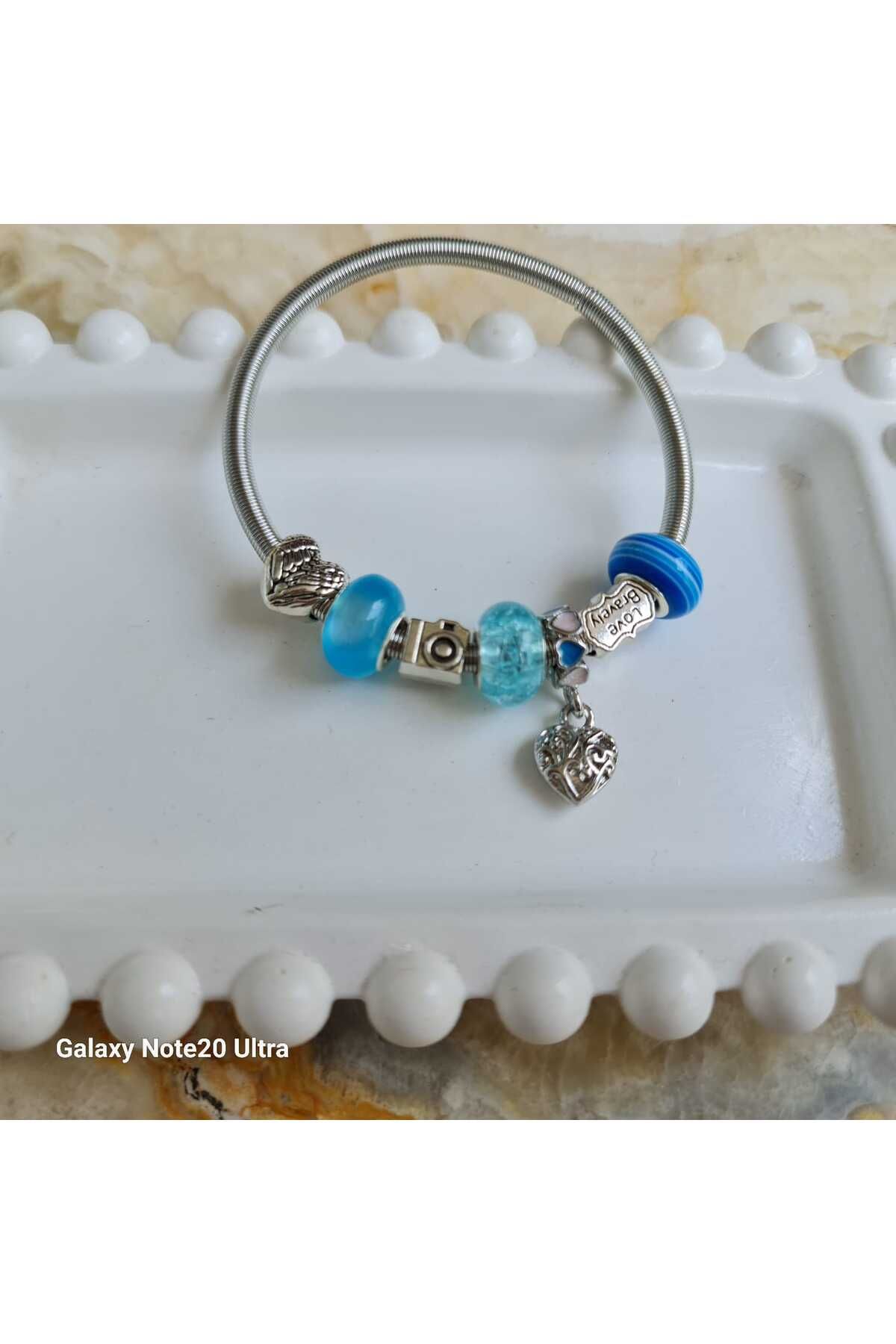 Store 316L Ayarlanabilir Charm Temalı Paslanmaz Çelik Bileklik