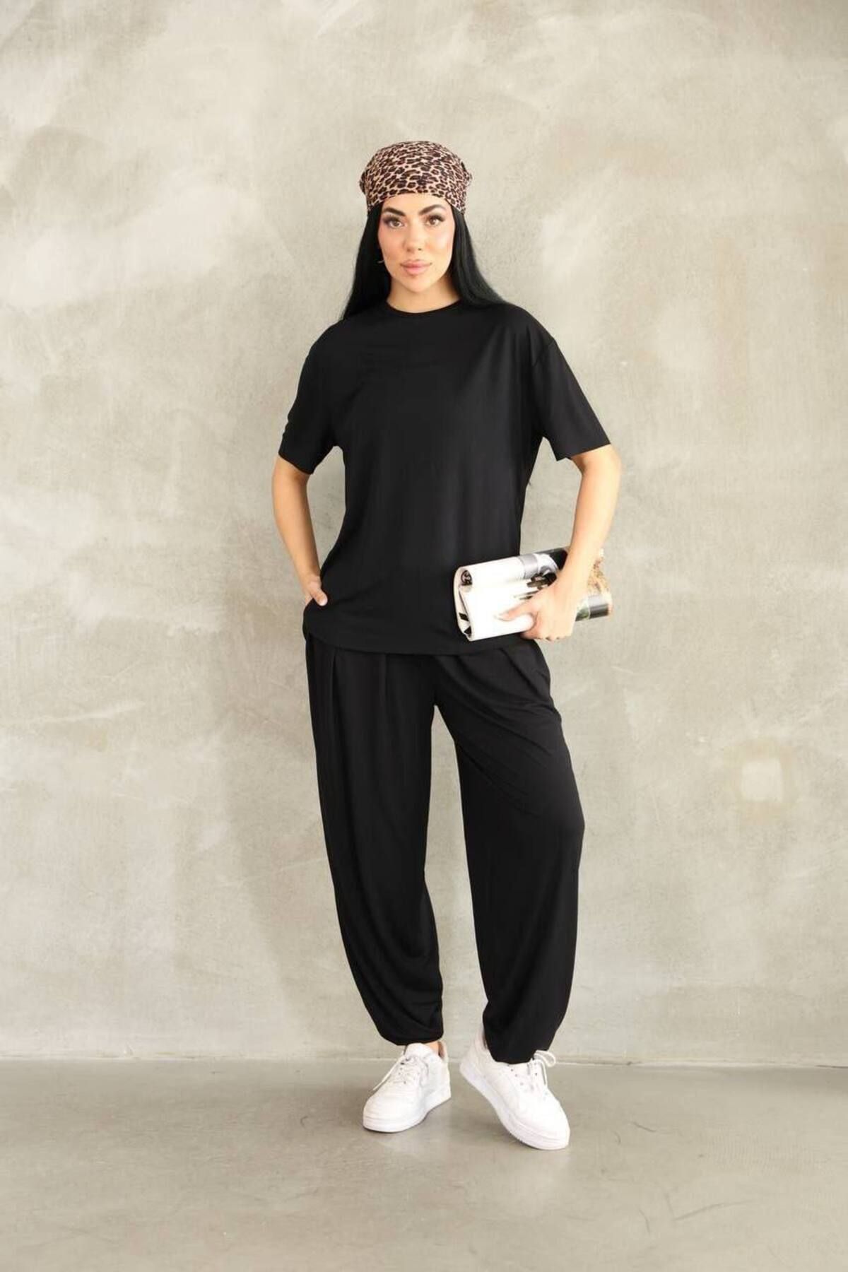 NOLYA MODA Rahat Kesim Şalvar Pantolon