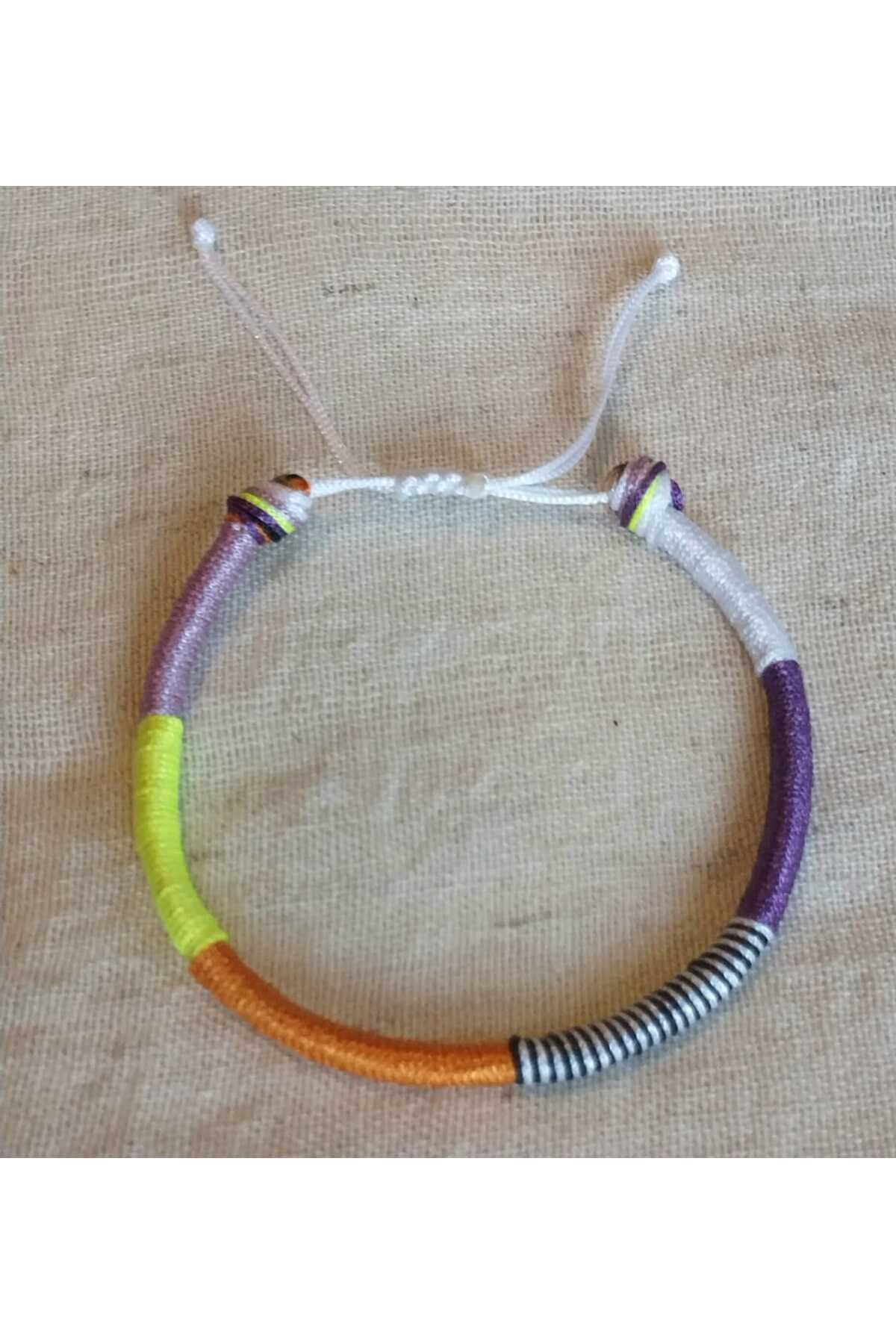 Huayen Atelier Viva Çok Renkli Wrap İp Halhal